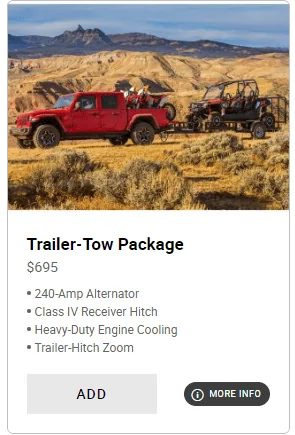Jeep Gladiator Towing capacity 1668625908354