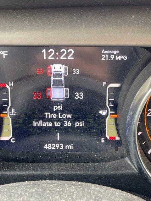 Jeep Gladiator TPMS Driving me crazy TP1.1