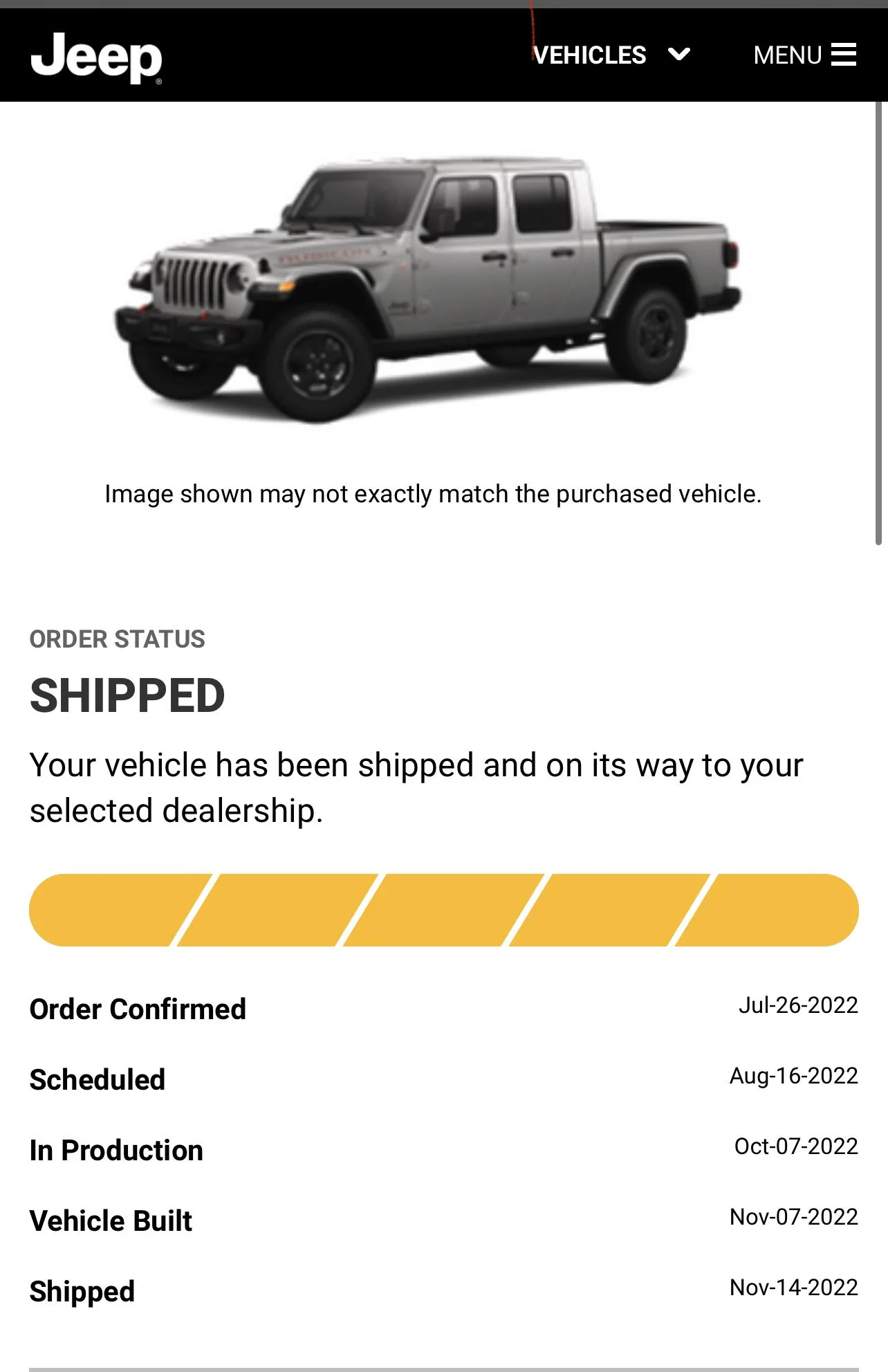 Jeep Gladiator 2023 Jeep Gladiator Order…What step are you in? 6C9D7D02-E7A8-406B-BC9F-FED7F76C4C17