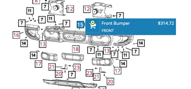 Jeep Gladiator Mopar steel bumper isn't much more than plastic. Screen Shot 2022-11-20 at 7.58.09 AM