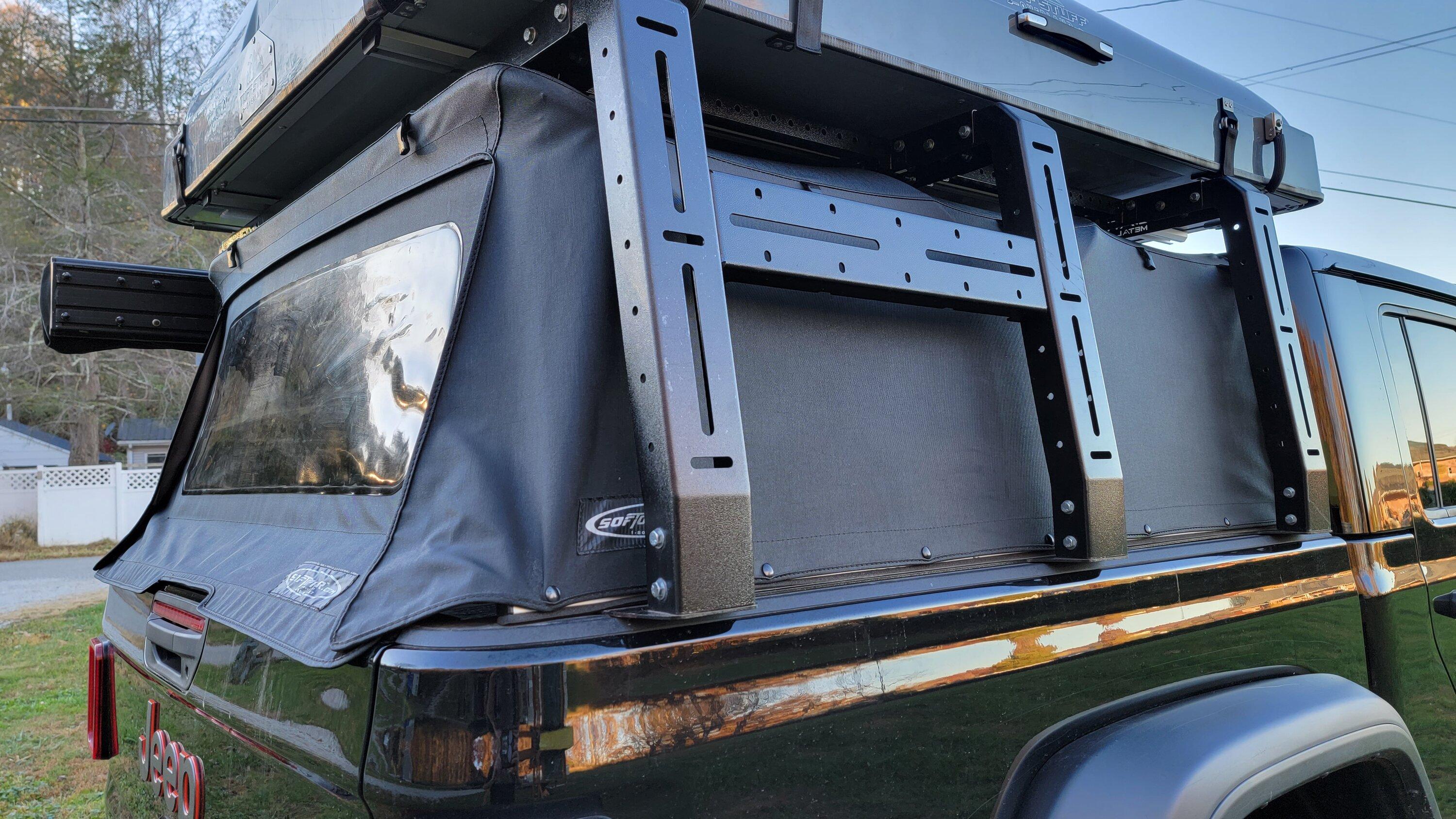 Jeep Gladiator Softopper and Datin Fabrications Rack bundle $1650 20221028_173349
