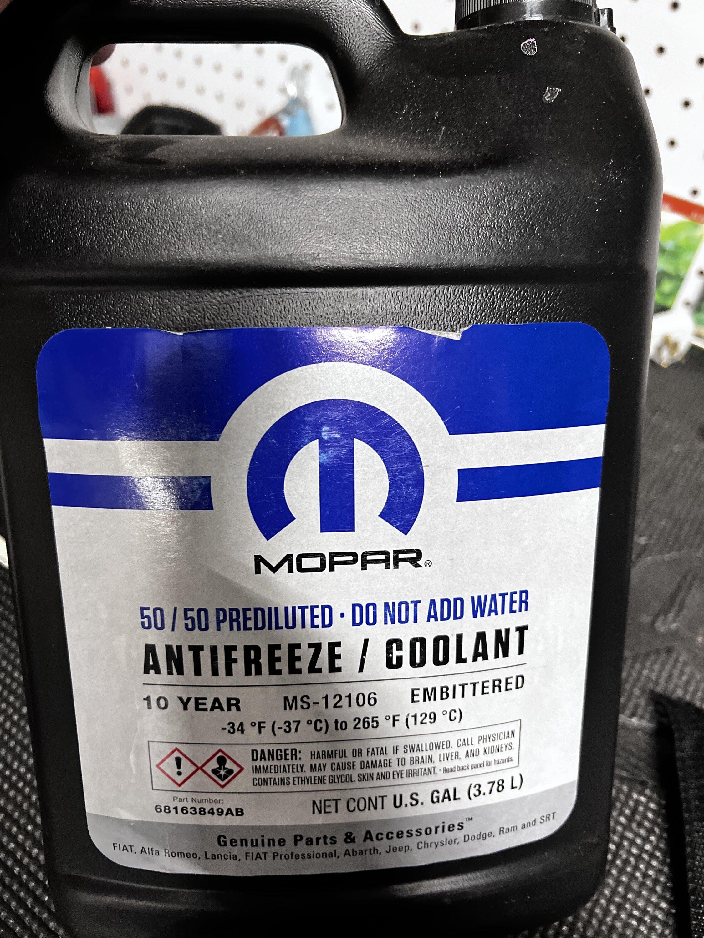 Jeep Gladiator Coolant 93491241-CCC9-45B4-AEEA-28D7159BD265