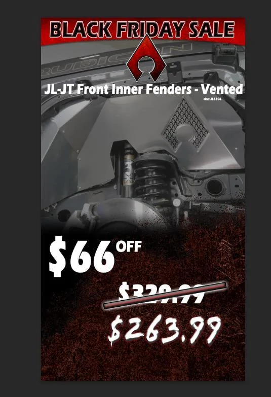 Jeep Gladiator Artec Industries Black Friday Sale  On Now until 11/27    Save Upto 50% select Items 0d046fae-ef06-4ee6-b172-998188f9795f