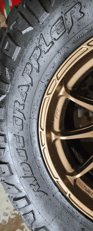Jeep Gladiator 4 Nitto Ridge Grappler (35x12.50R17LT 121Q 10P.R.) tires and Fuel Wheels Capture3