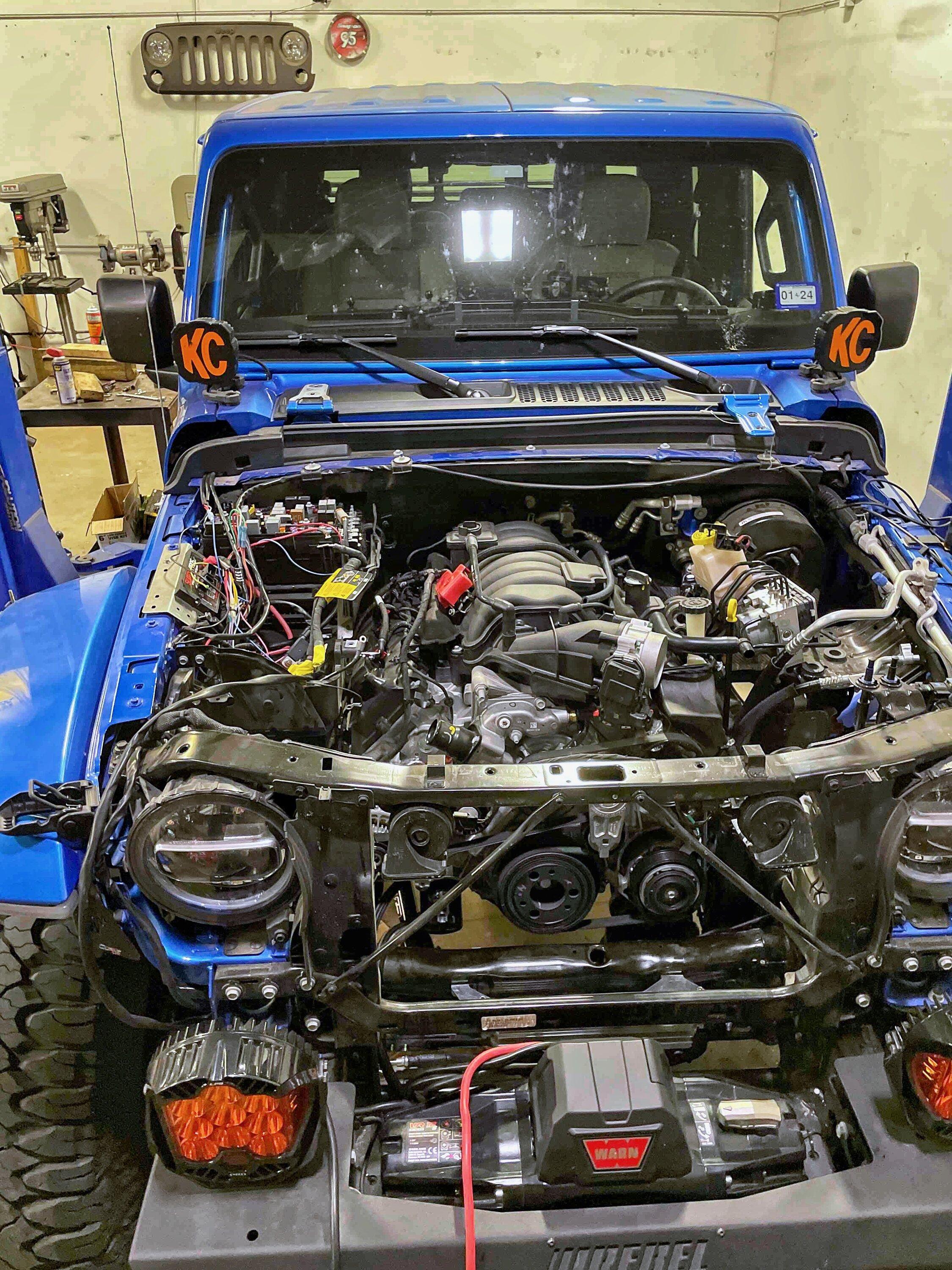 Jeep Gladiator The Blue Babe Build - 2021 HEMI 392 Swapped Mojave IMG_8246