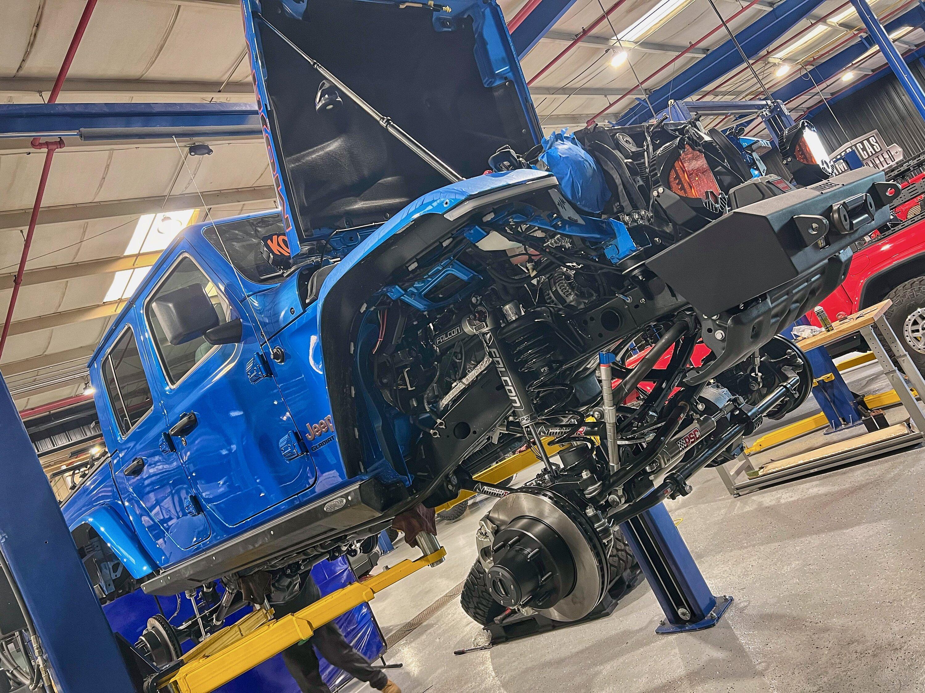 Jeep Gladiator The Blue Babe Build - 2021 HEMI 392 Swapped Mojave IMG_9254