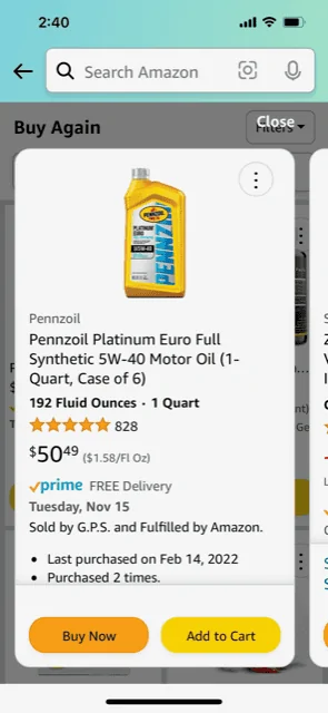 Jeep Gladiator Pennzoil Platinum Euro Full Synthetic 5w-40 Ecodiesel MS10725 oil4