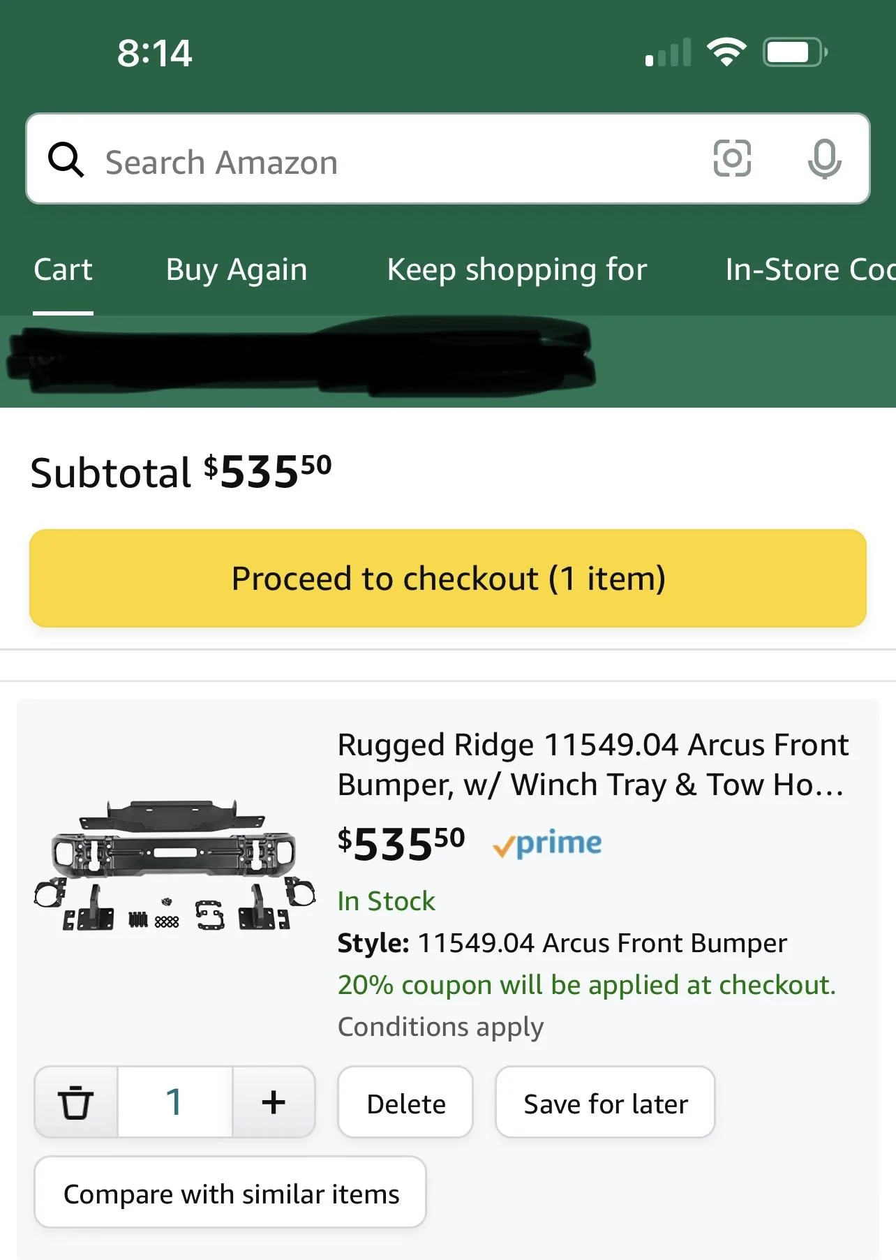 Jeep Gladiator Arcus front bumper for less than $500 shipped 88AACAB3-150C-4479-BBFB-50DCC40FC196