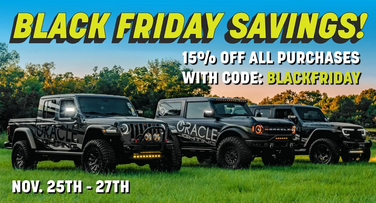 Jeep Gladiator ORACLE Lighting Black Friday Savings! BF