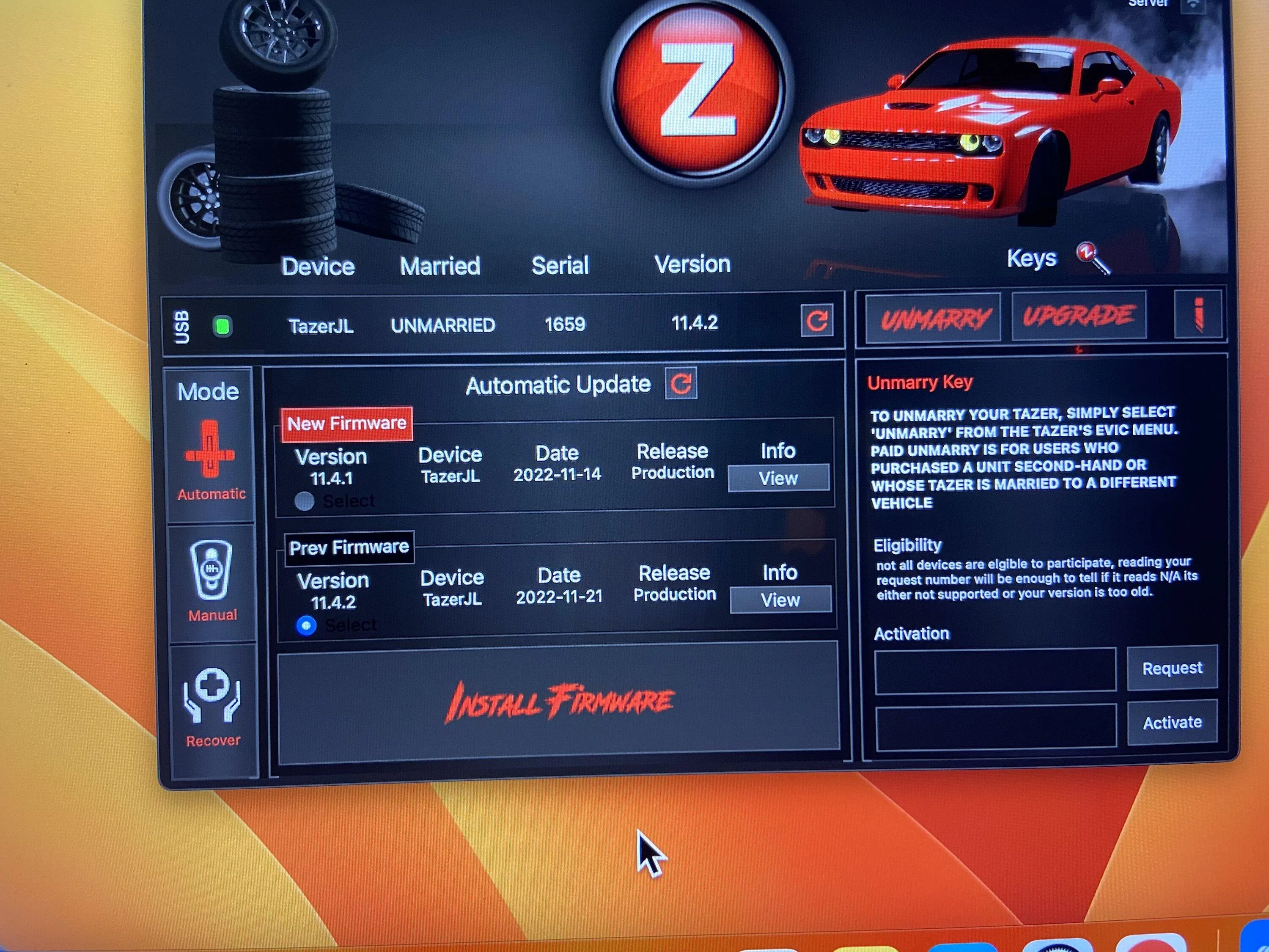Jeep Gladiator Latest Firmware update for taser Jl Mini IMG-8479