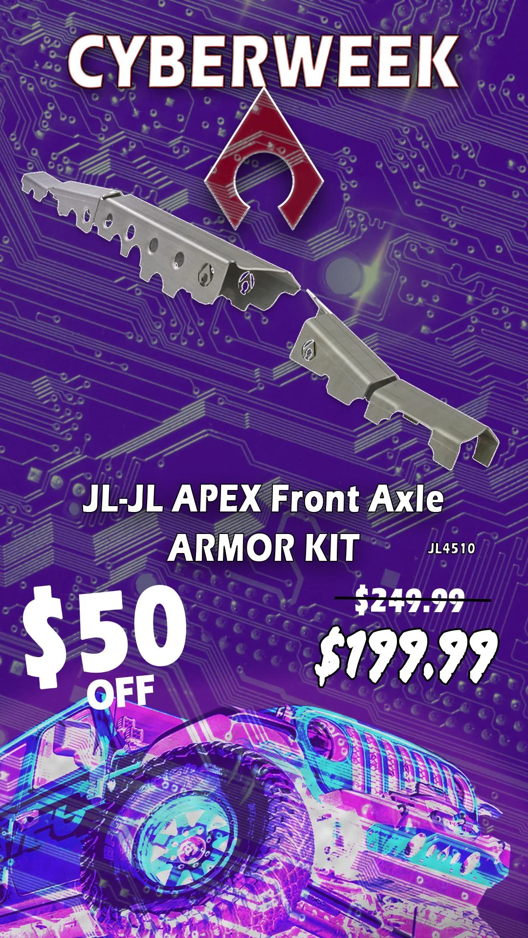 Jeep Gladiator Cyber Week Savings Sale on Now ! Axle Armor