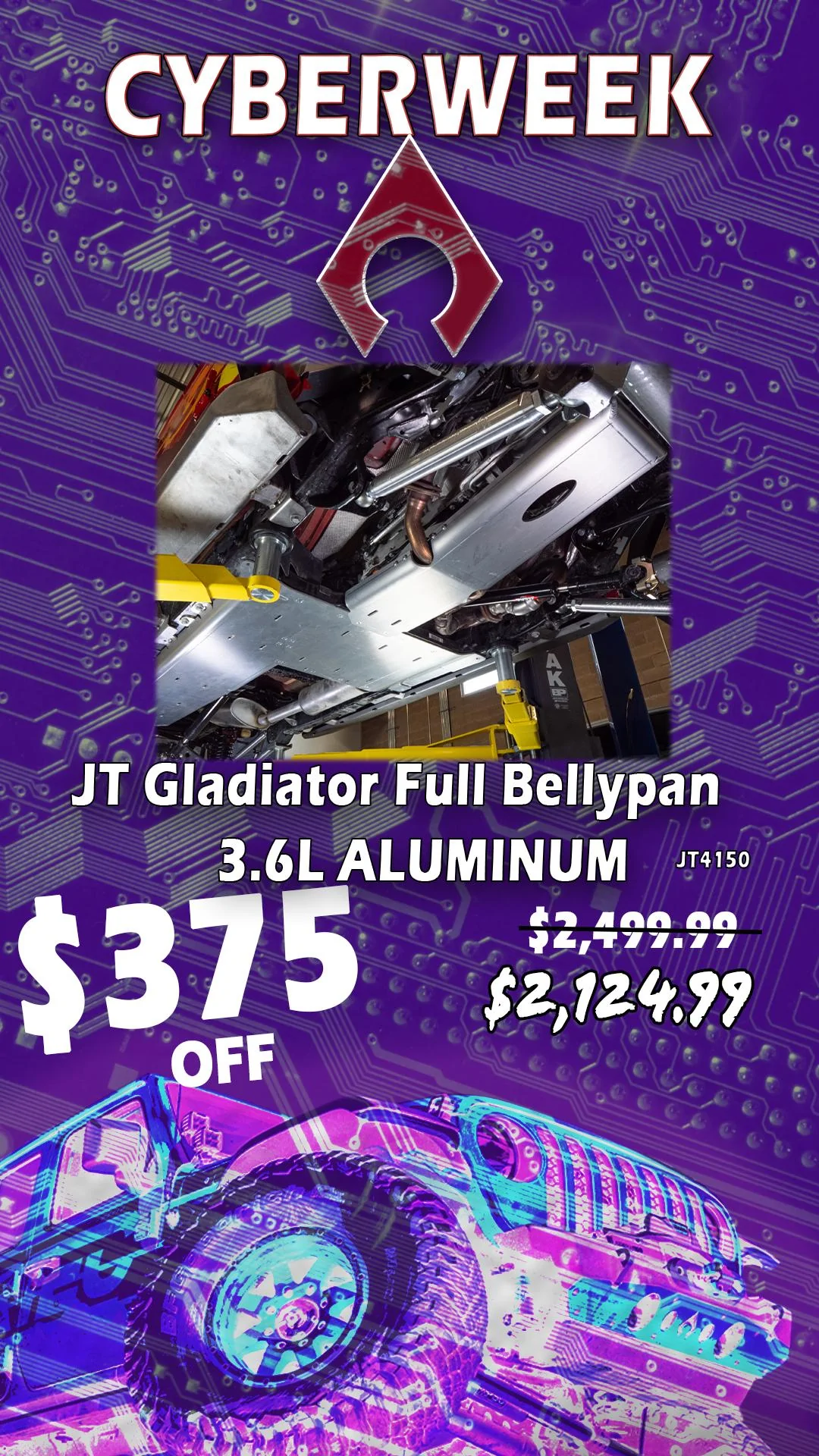 Jeep Gladiator Cyber Week Savings Sale on Now ! Bellypan