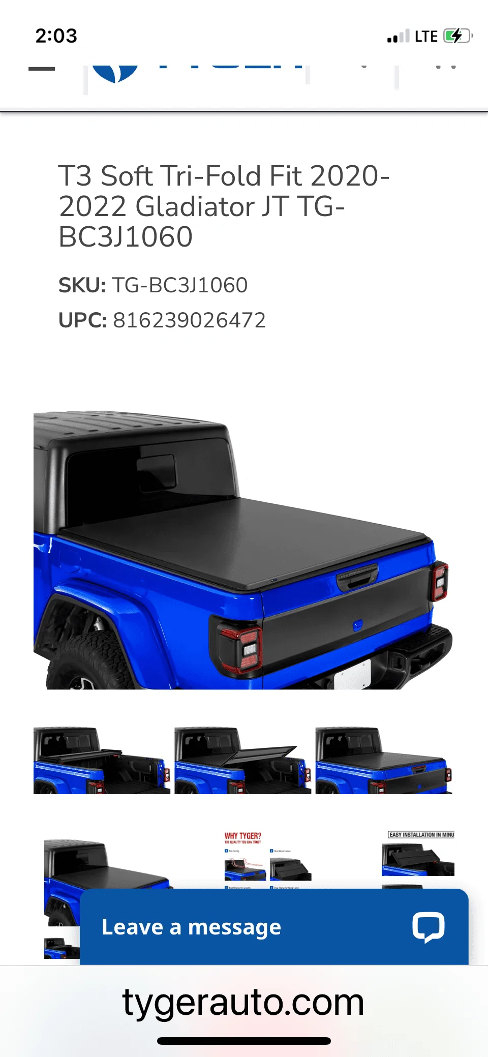 Jeep Gladiator A different kind of question about tonneau covers… 38EA23D0-8478-4A6F-96D5-8E378438B119