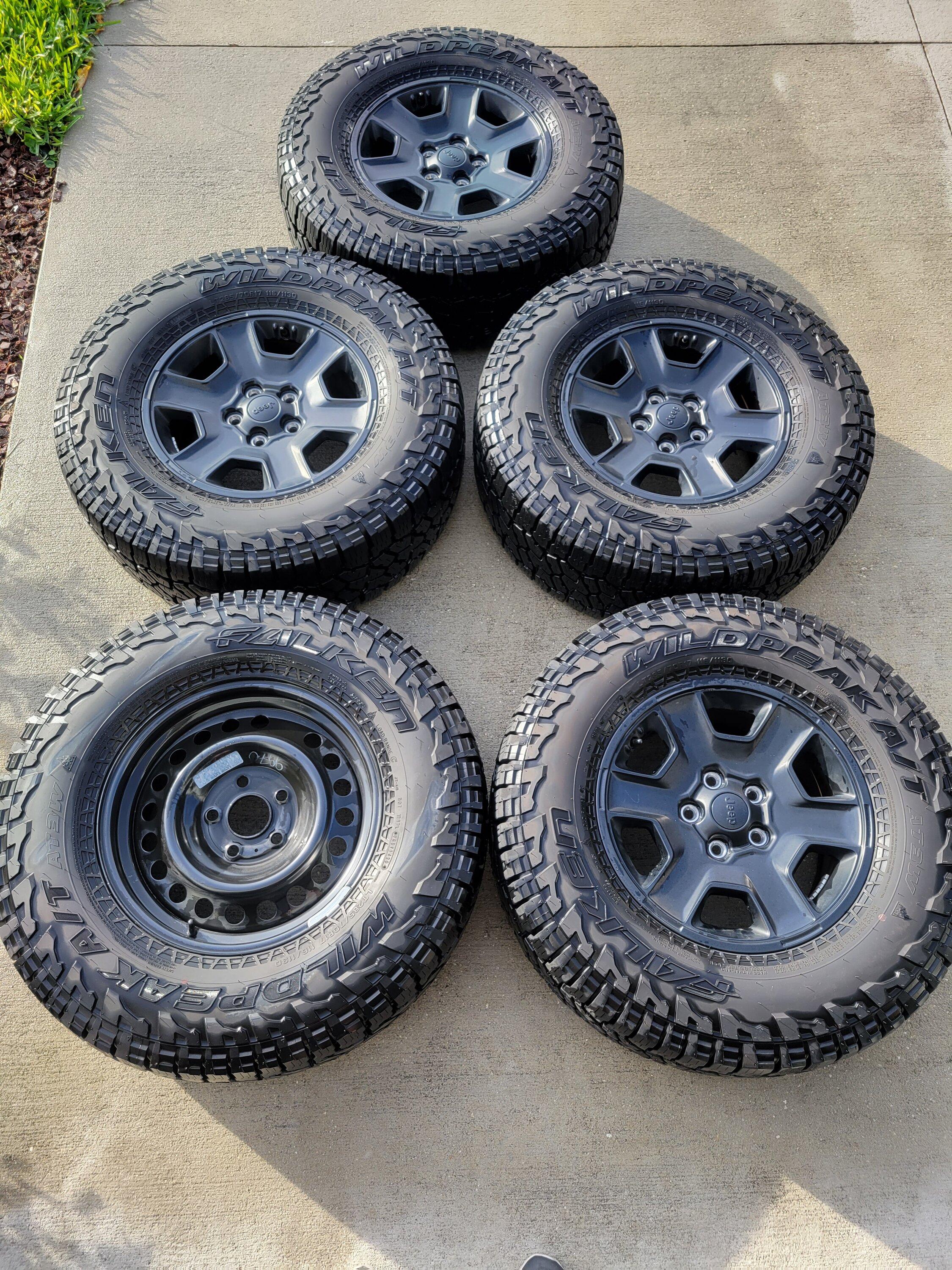 Jeep Gladiator Mojave Takeoffs + Spare: $850 20221130_084244