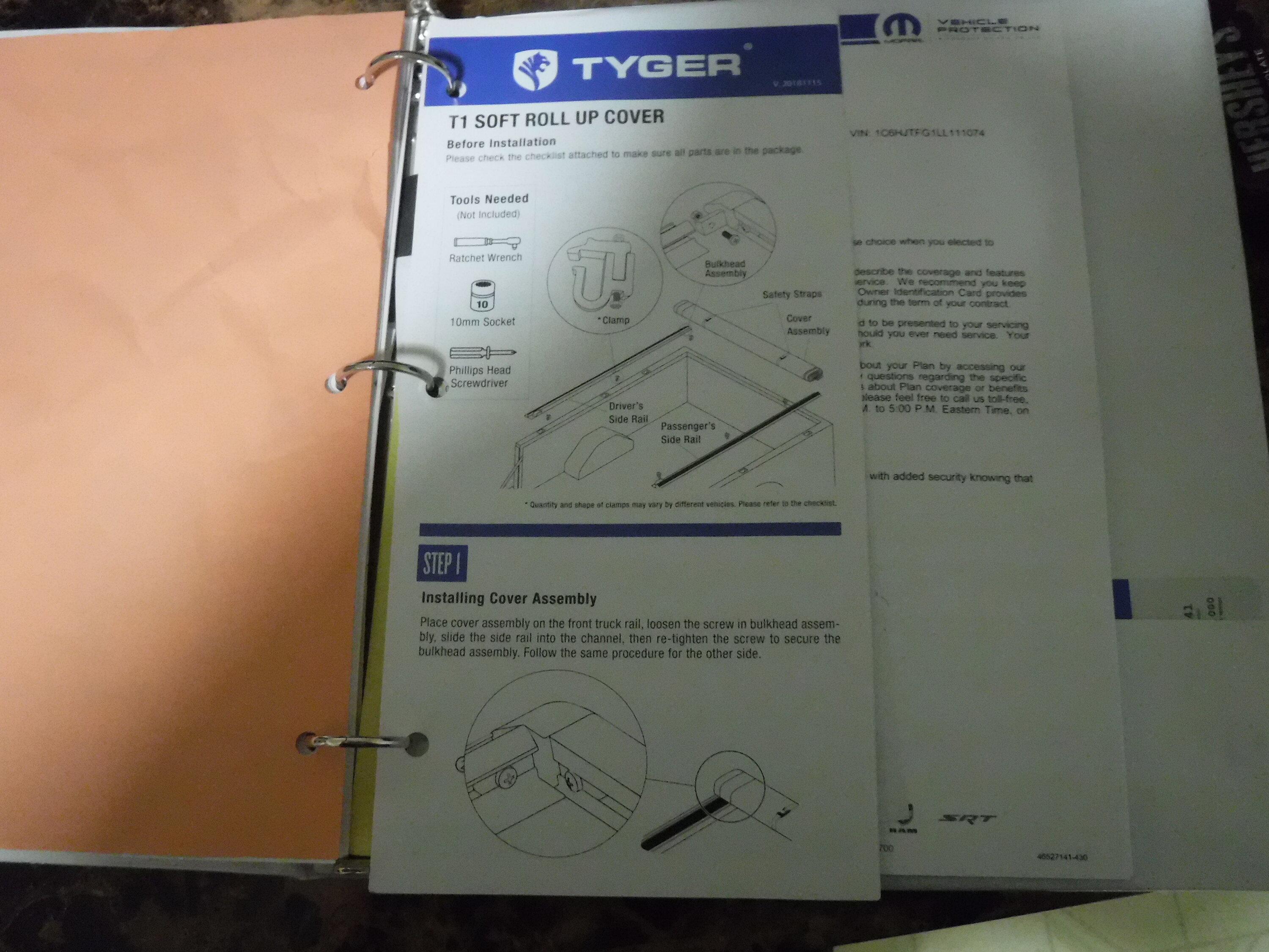 Jeep Gladiator Gladiator specific Tyger roll up cover. 1669905386006