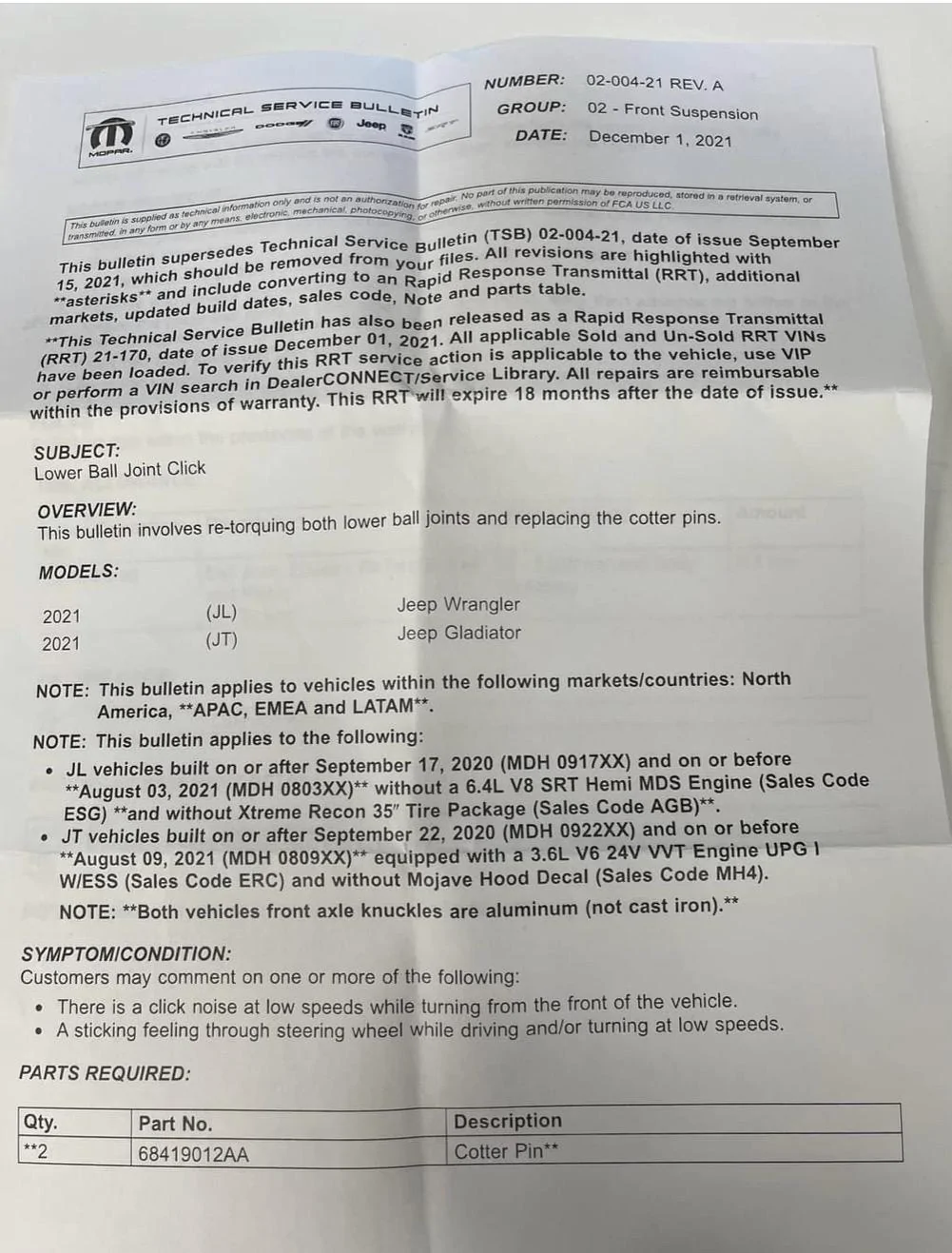 Jeep Gladiator Omg Have You Checked Your Lower Ball Joint Nut BC7219D1-A017-463A-A52D-2752D540F5E9