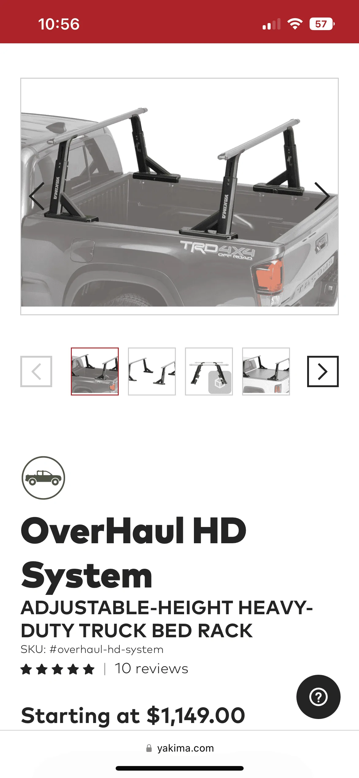 Jeep Gladiator Yakima OverHaul HD System with SideBar 9A26773B-E7B6-48FA-97C0-A99AABBDB4B8