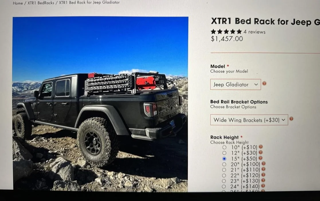 Jeep Gladiator XTrusion Overland XTR1 Rack with accessories 3E9EFBEB-A4EE-4342-93A8-6211162F9CDE_1_105_c