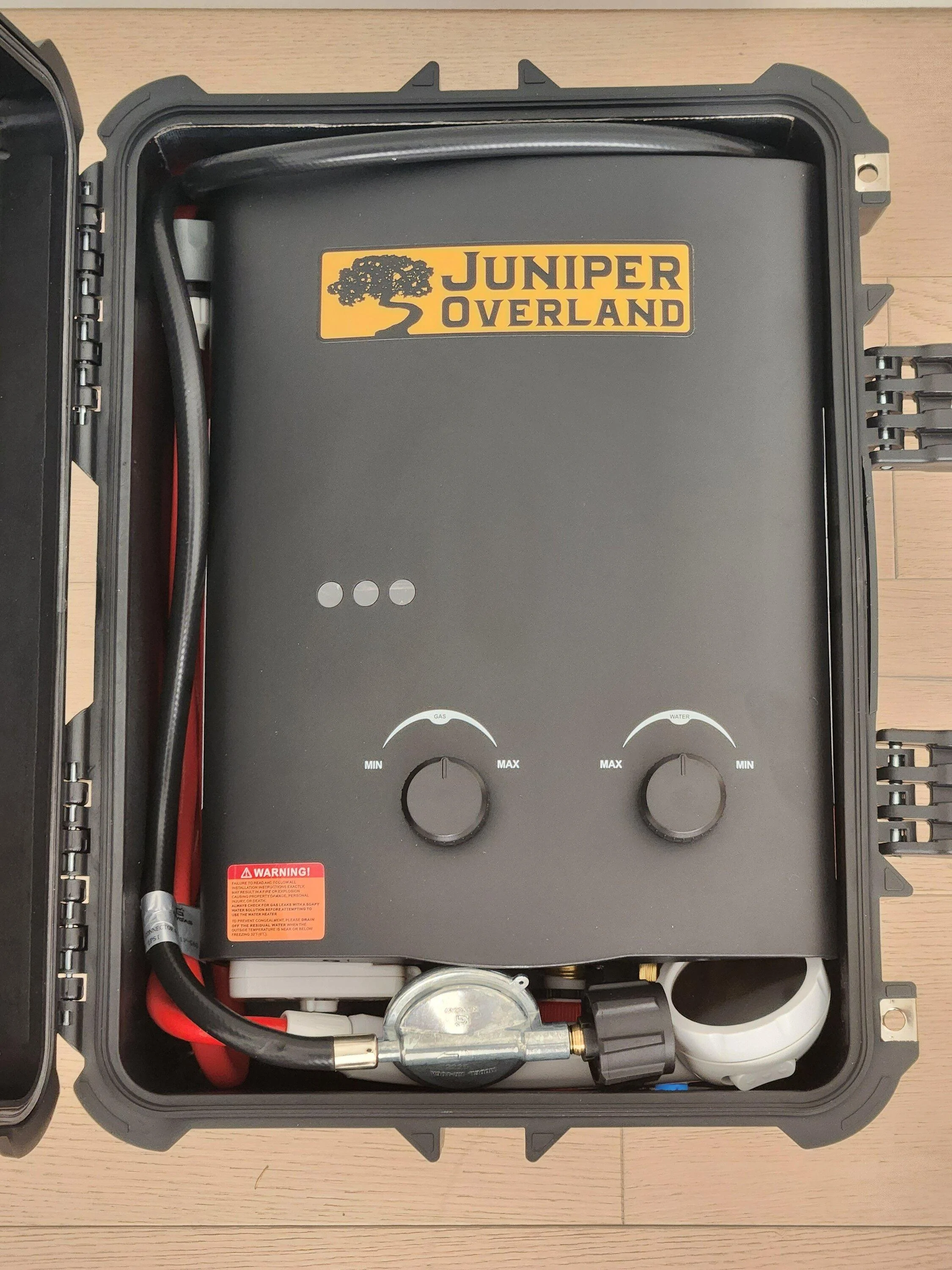Jeep Gladiator Overland Portable Hot Water Shower box kit 20221207_153220