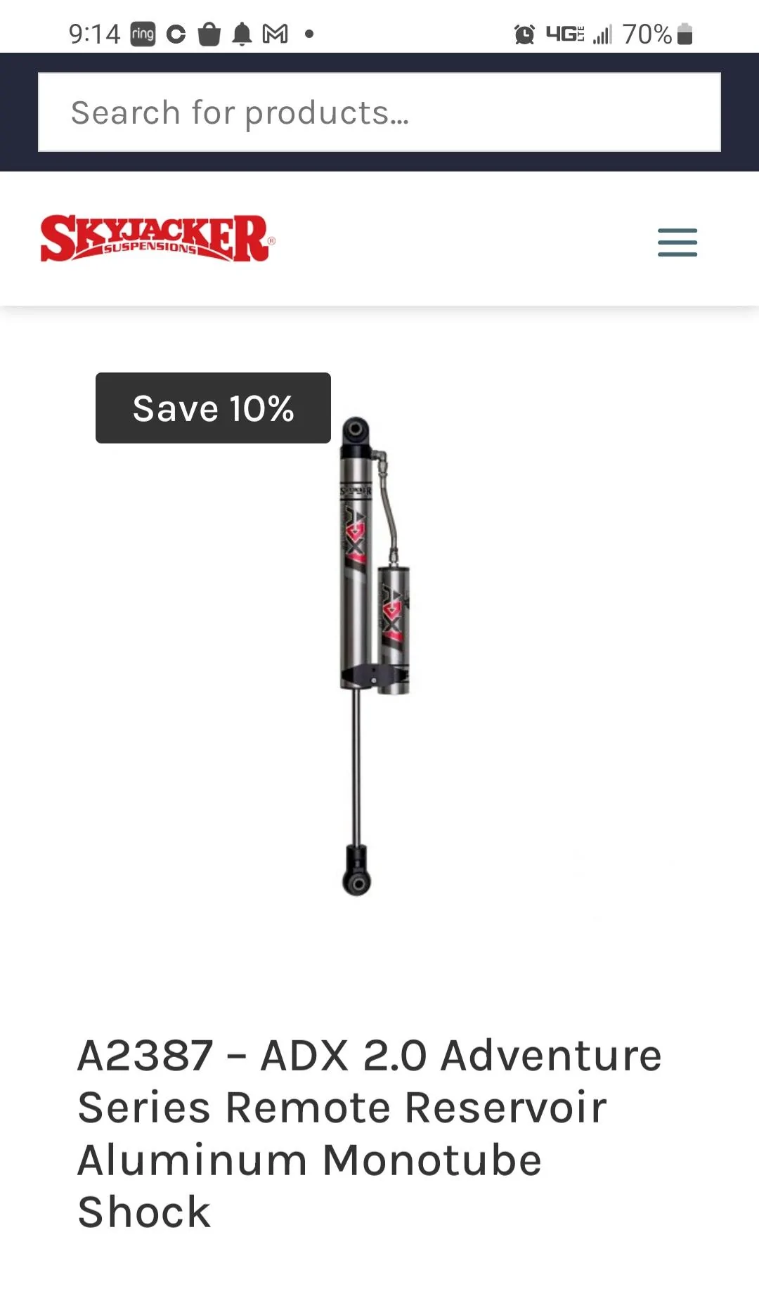 Jeep Gladiator Anyone try  SkyJacker 2.0 ADX shocks? Screenshot_20221209_091444_Chrom