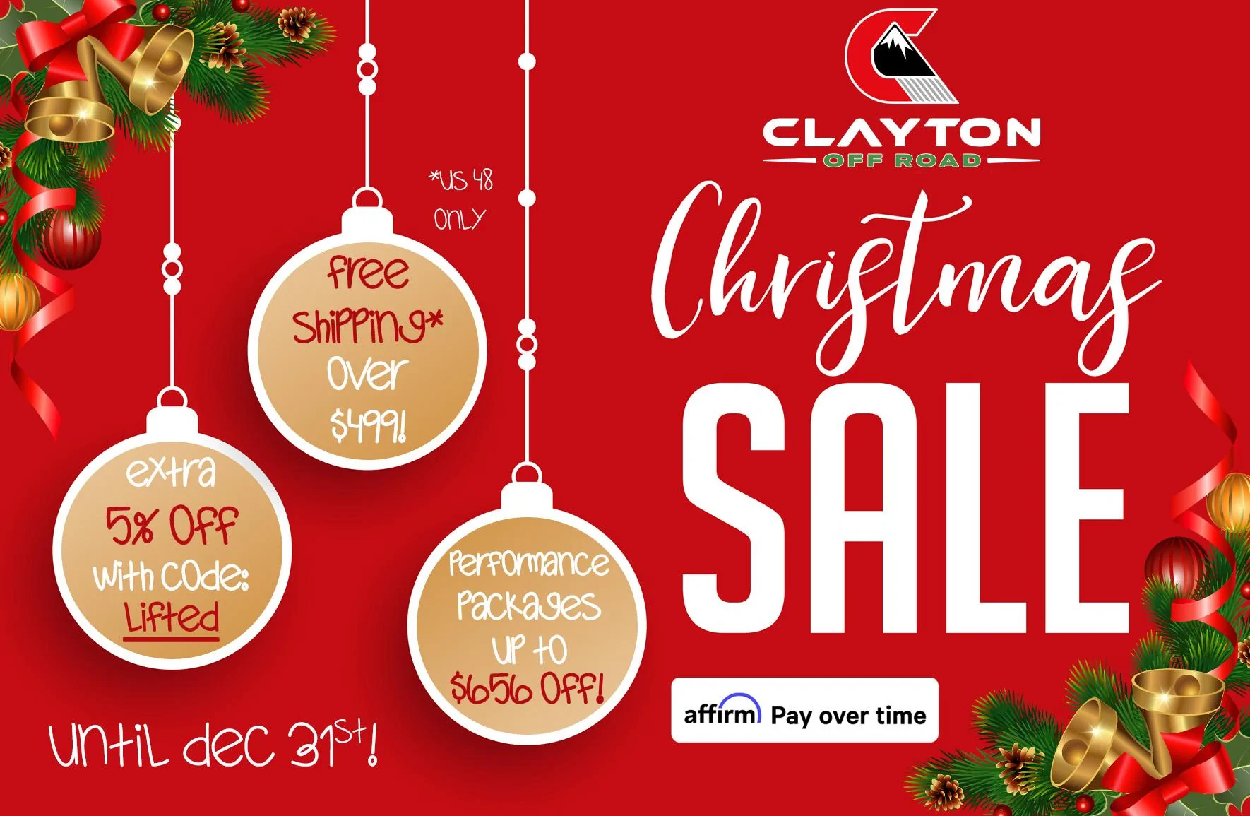 Jeep Gladiator Clayton Off Road JT Suspension Systems Christmas 2022 mobile 