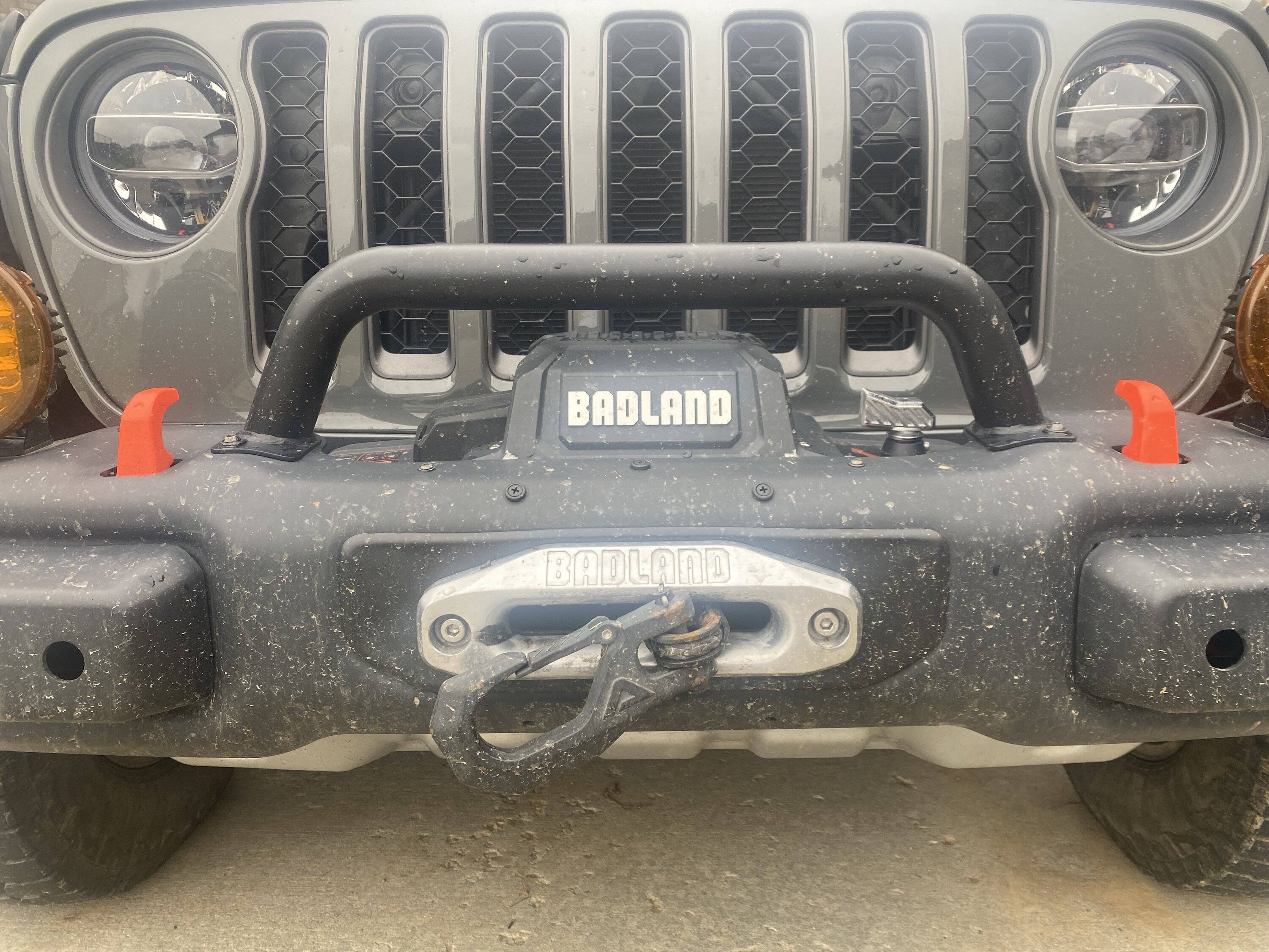 Jeep Gladiator ISO PICS: Badland Apex winch with stock steel bumper with mopar winch bar- Can it fit with Mopar bar? image