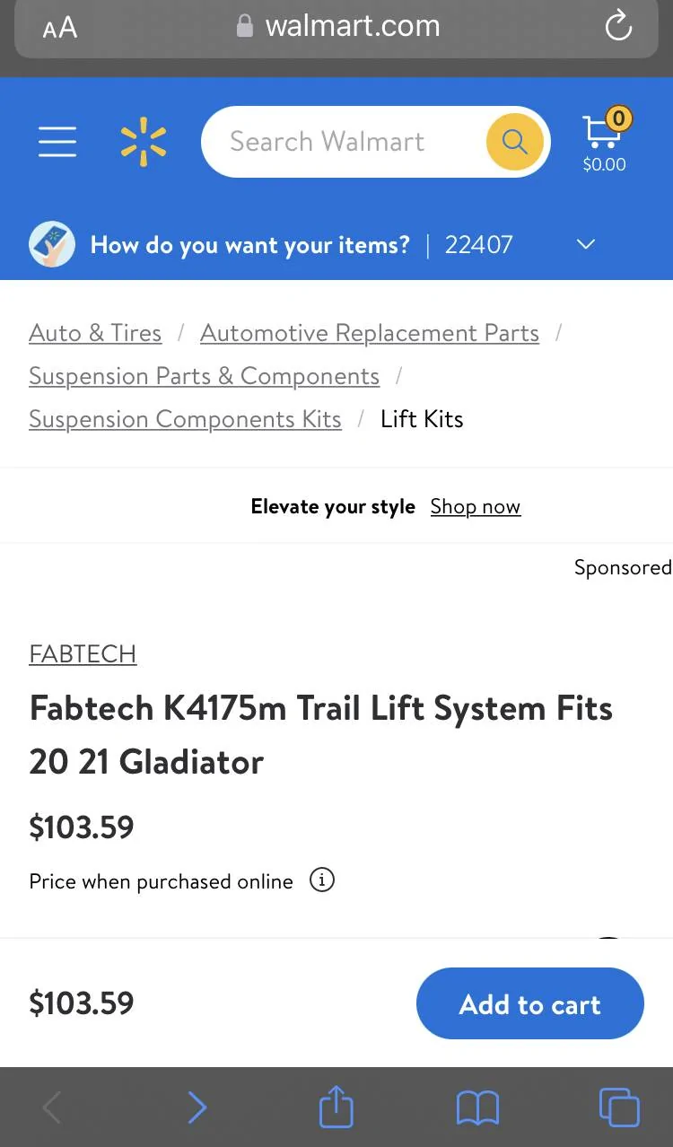 Jeep Gladiator Another (Hopefully not) too good to be true Walmart deal 10A5C40D-E326-412F-8641-B1D93B050056