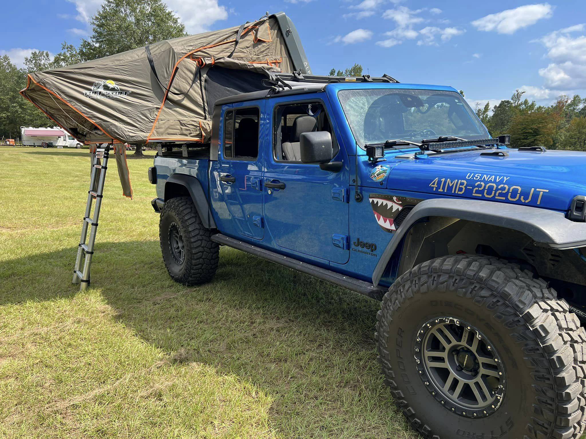Jeep Gladiator Running 40's JT on 40s with Tent