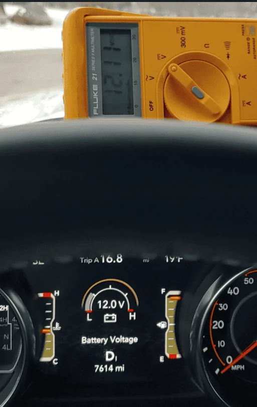 Jeep Gladiator Your battery voltage - truck off and at rest 1671208516174