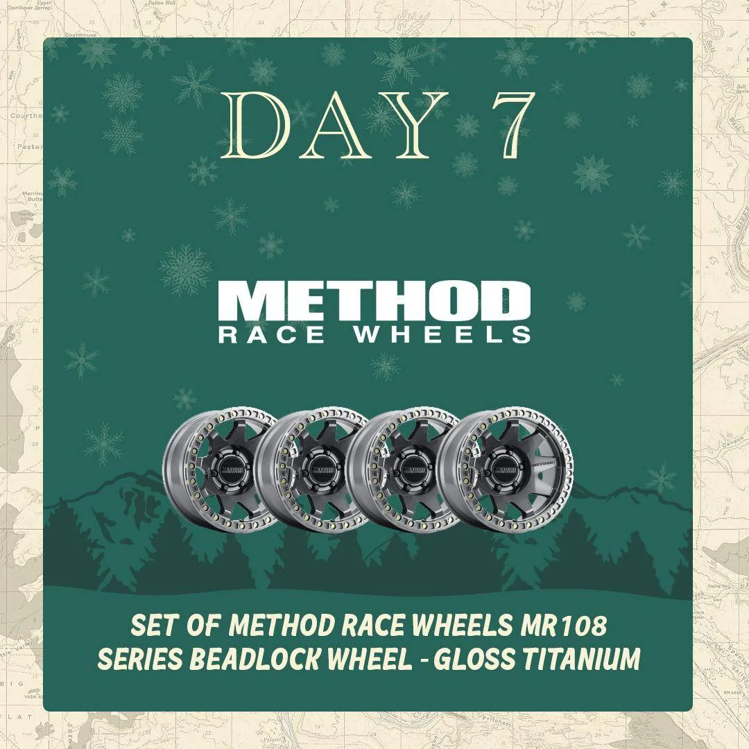 Jeep Gladiator Northridge4x4 12 Days of Christmas - Sales and Giveaways! Method-day-7