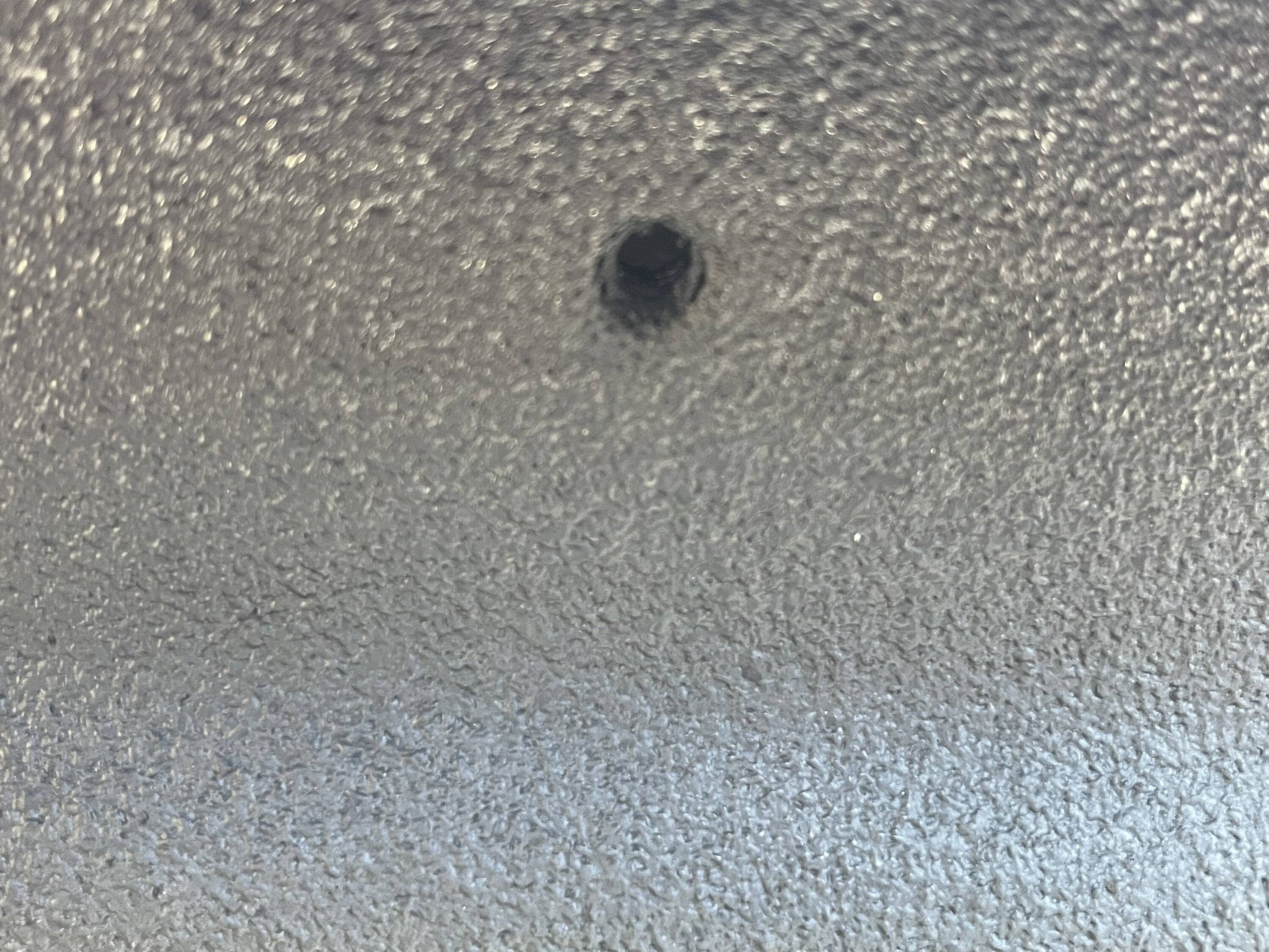 Jeep Gladiator Factory Bedliner overspray in bolt holes - how to access bolt holes? 042782B1-7A3D-46D7-B484-40A227FABA36