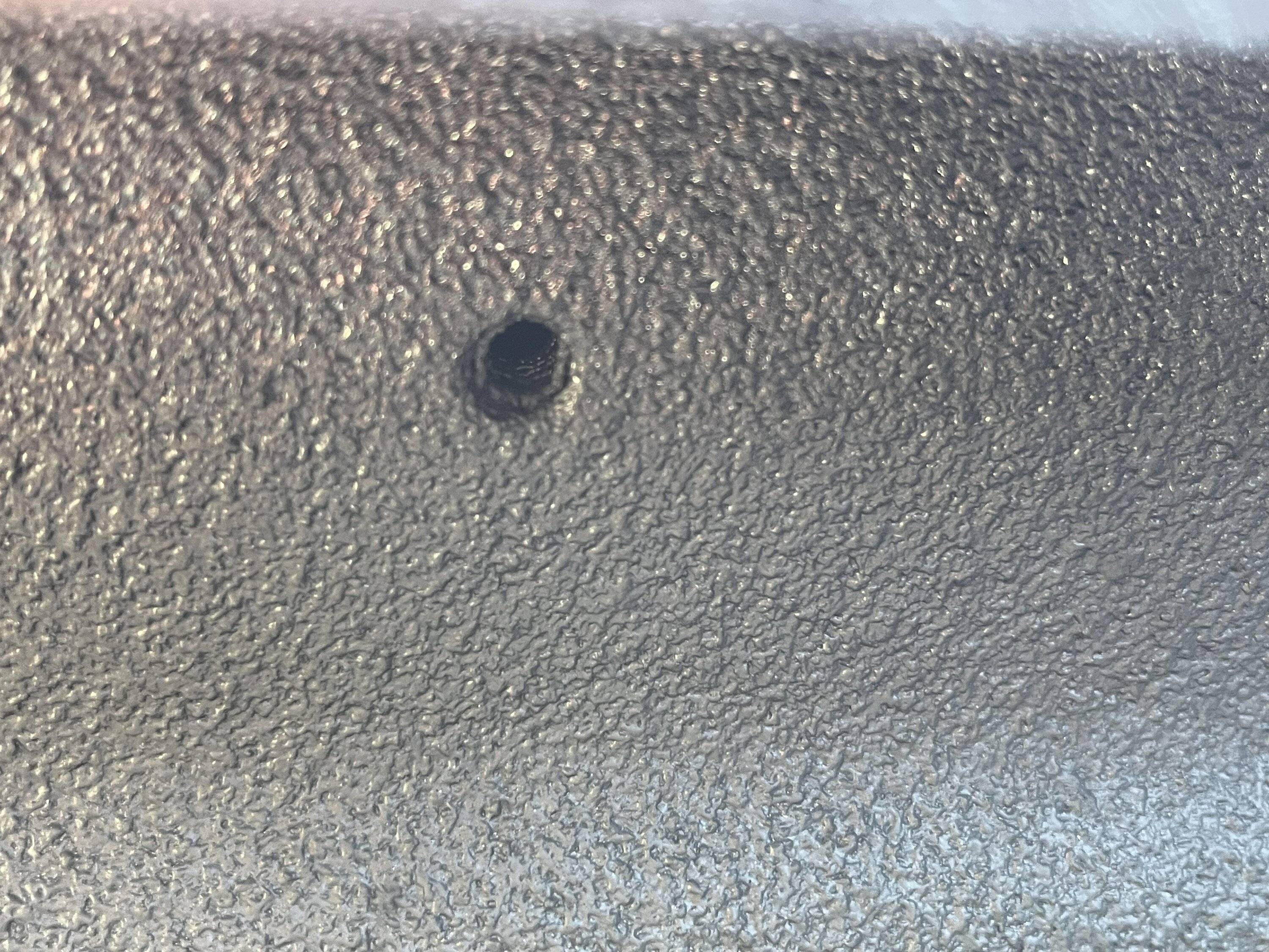Jeep Gladiator Factory Bedliner overspray in bolt holes - how to access bolt holes? E0910ED2-C11C-4A51-9F34-D49268589B9B