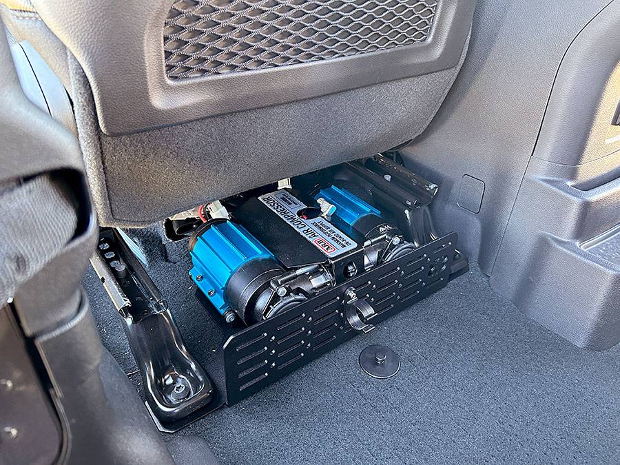 Jeep Gladiator New -  Under the Front Seat Compressor Mount for JT/JL JeepJL-JT-Underseat-Compressor-Mount-12