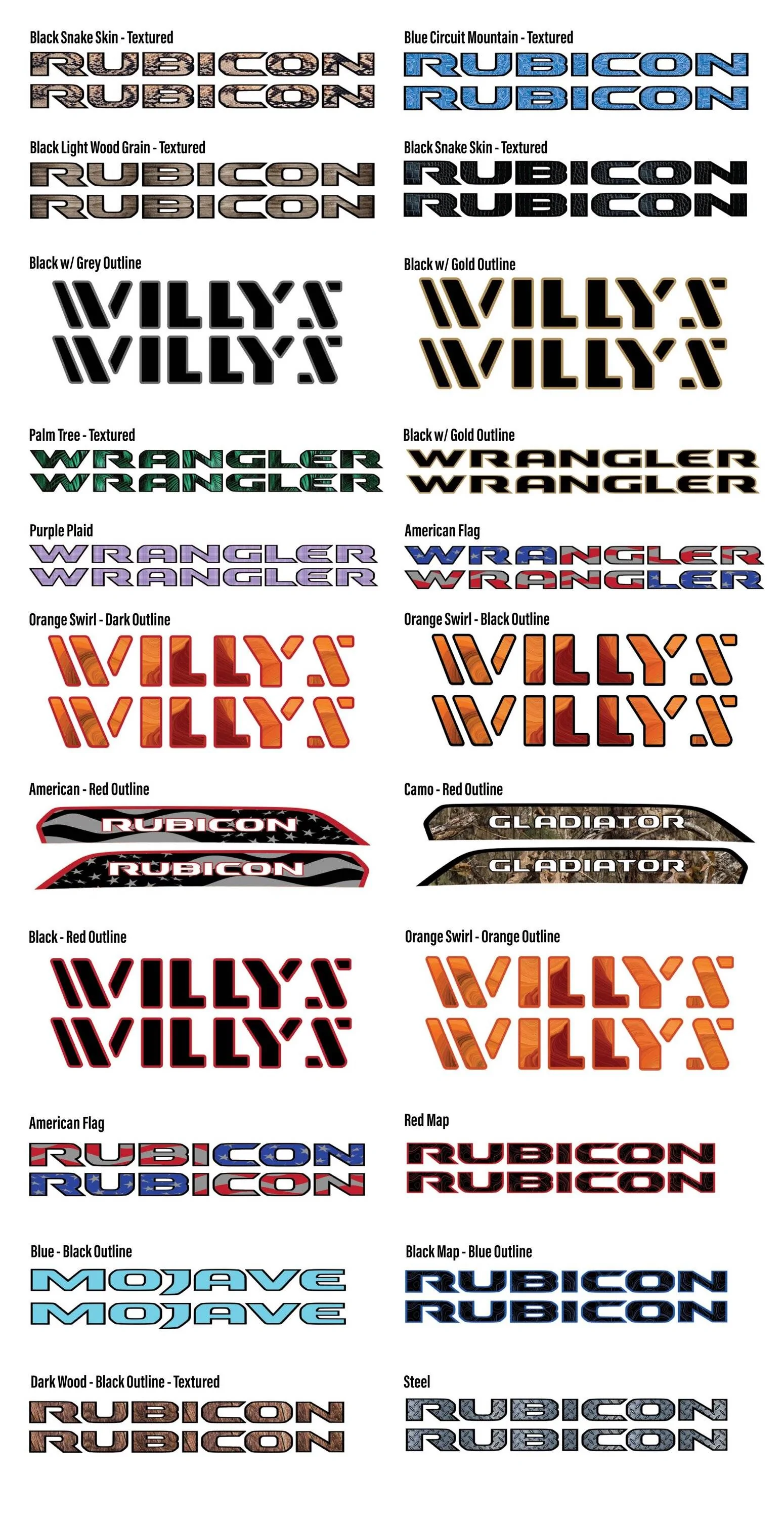 Jeep Gladiator Jeep Graphic Studio WINTER SALE! JPG Sale Graphics2