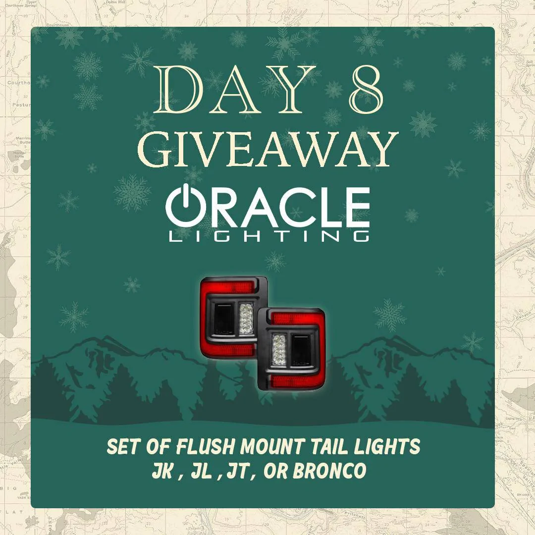 Jeep Gladiator Northridge4x4 12 Days of Christmas - Sales and Giveaways! oracle-day-8-mod