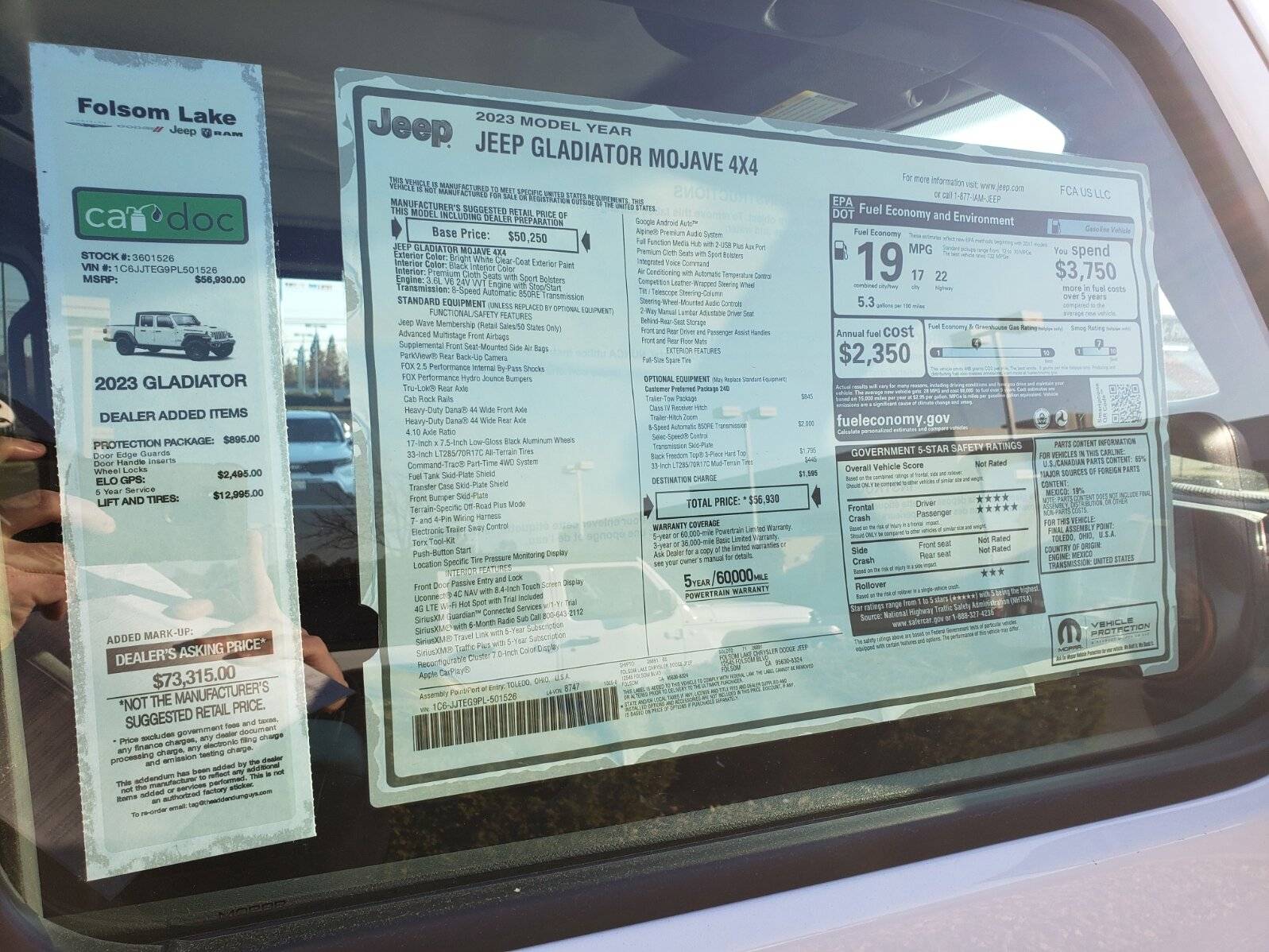 Jeep Gladiator Is this why the Gladiator prices are dropping? Mojave upcharge
