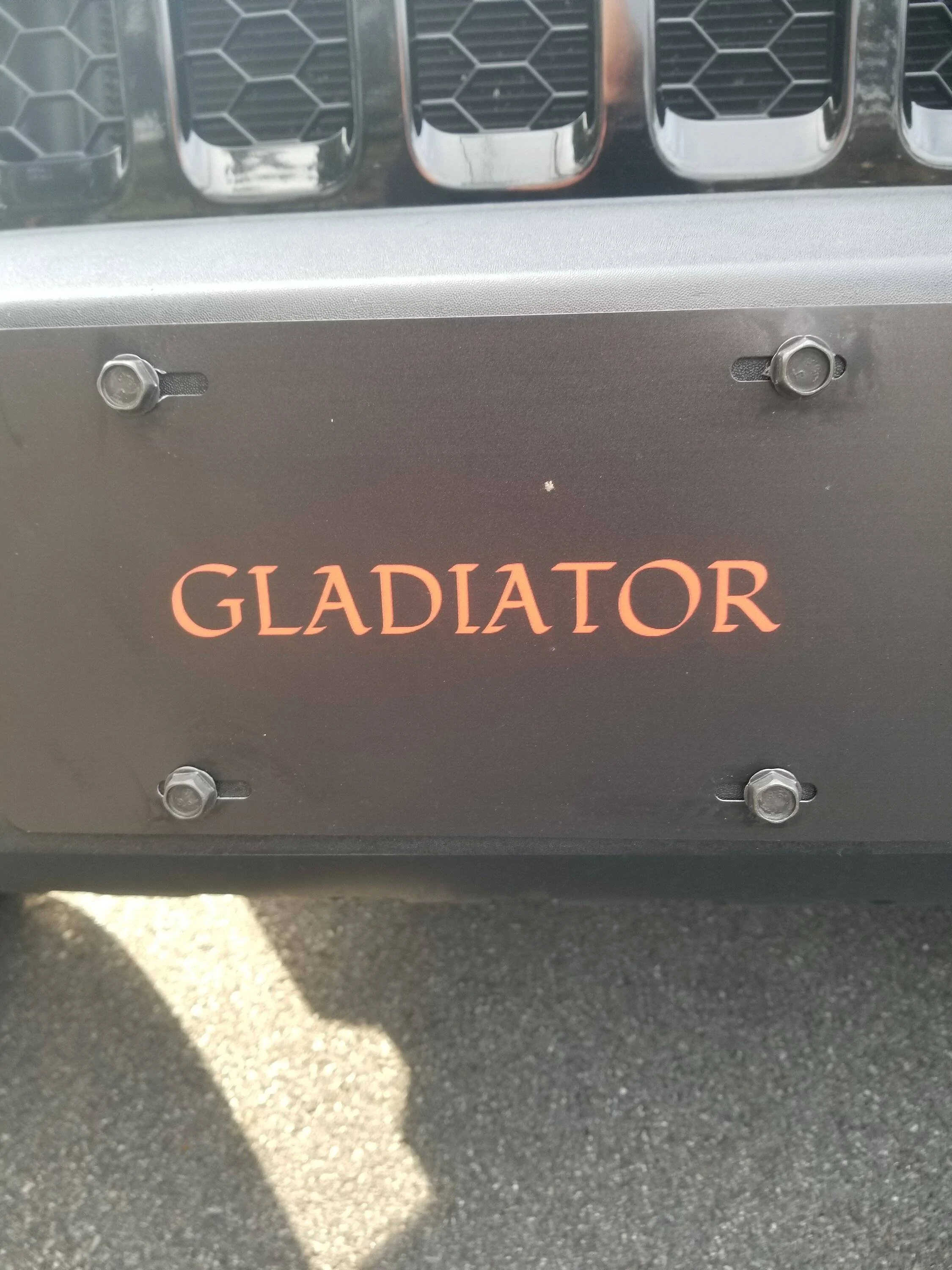 Jeep Gladiator Vanity Tag 20221219_144645