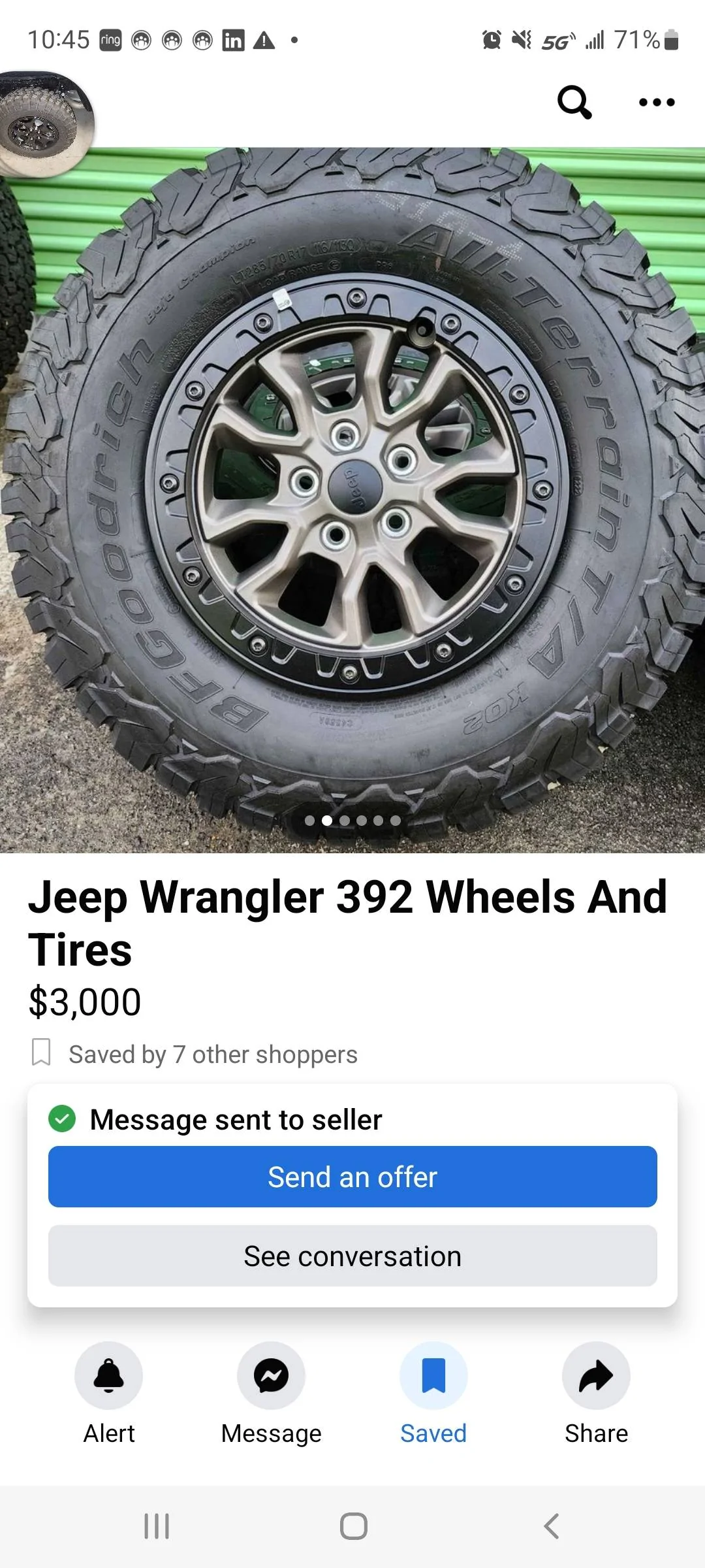 Jeep Gladiator Will These 392 Recon Wheels fit my 2022 Gladiator Willys? Screenshot_20221220-104540_Facebook