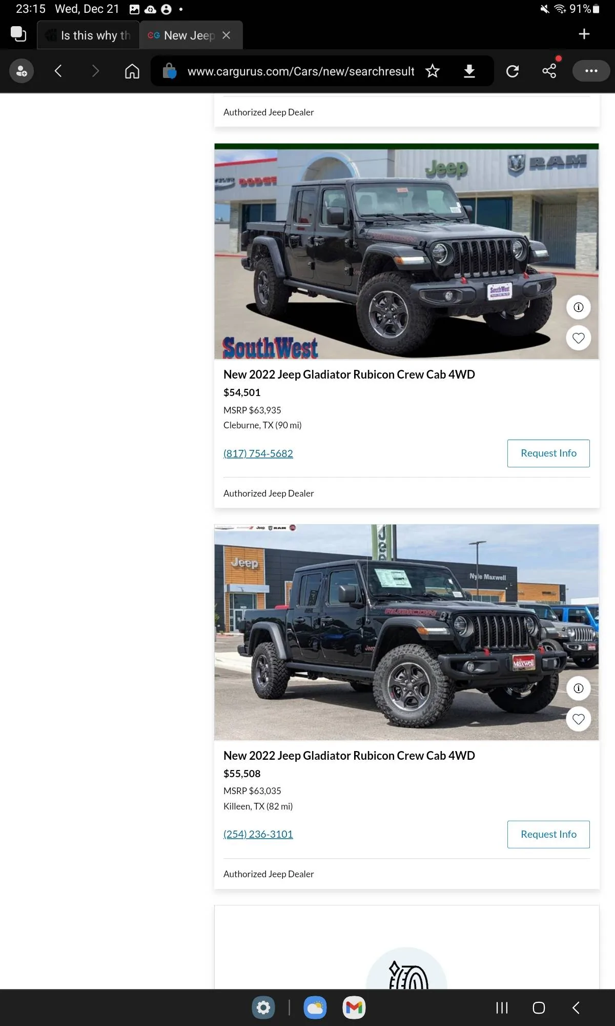 Jeep Gladiator Is this why the Gladiator prices are dropping? Screenshot_20221221_231546_Edg