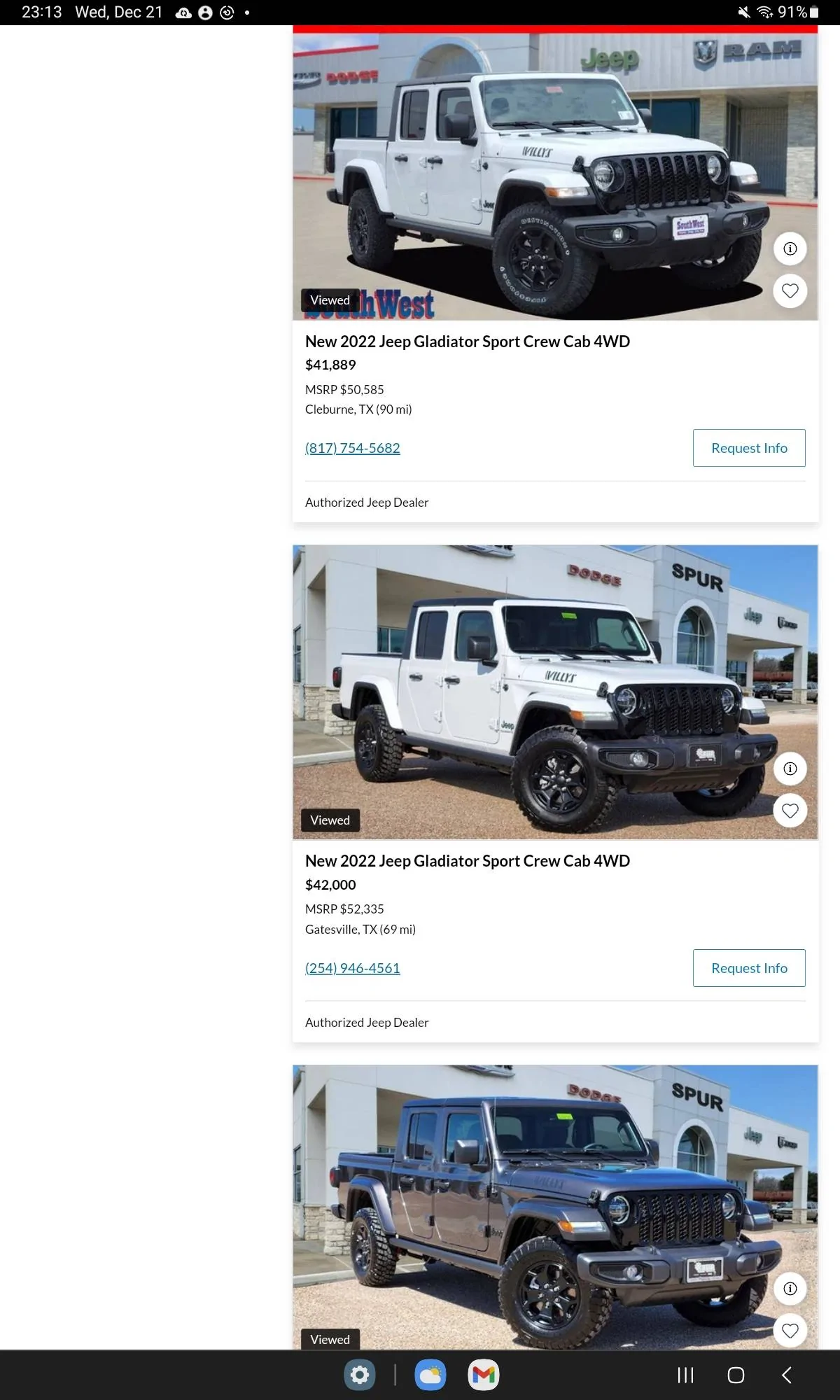 Jeep Gladiator Is this why the Gladiator prices are dropping? Screenshot_20221221_231336_Edg