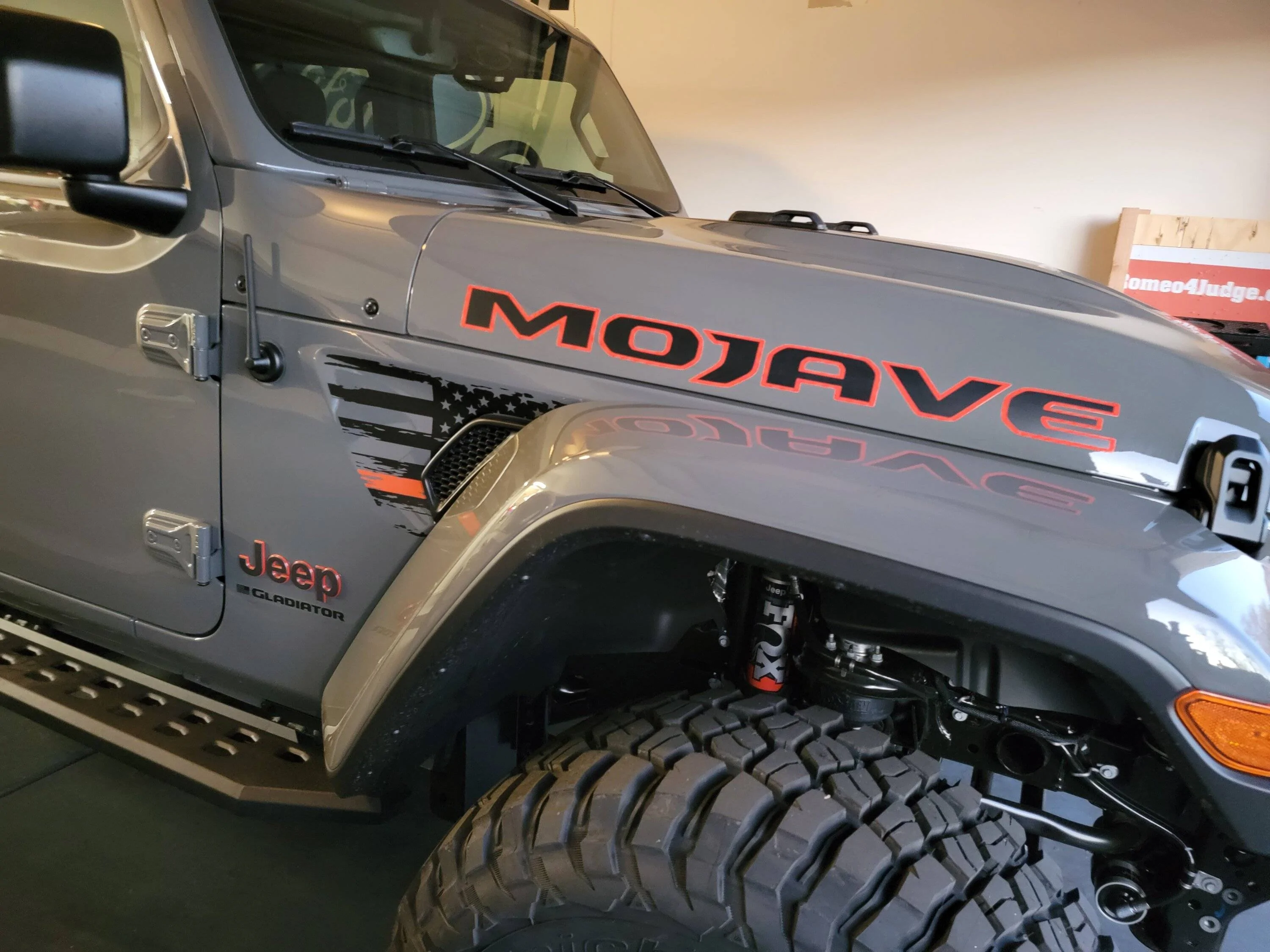 Jeep Gladiator Installed new graphics decals for 2023 Mojave Mohave 2023 2