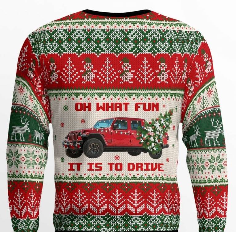 Jeep Gladiator Happy Holidays to All jeep-gladiator-christmas-sweater