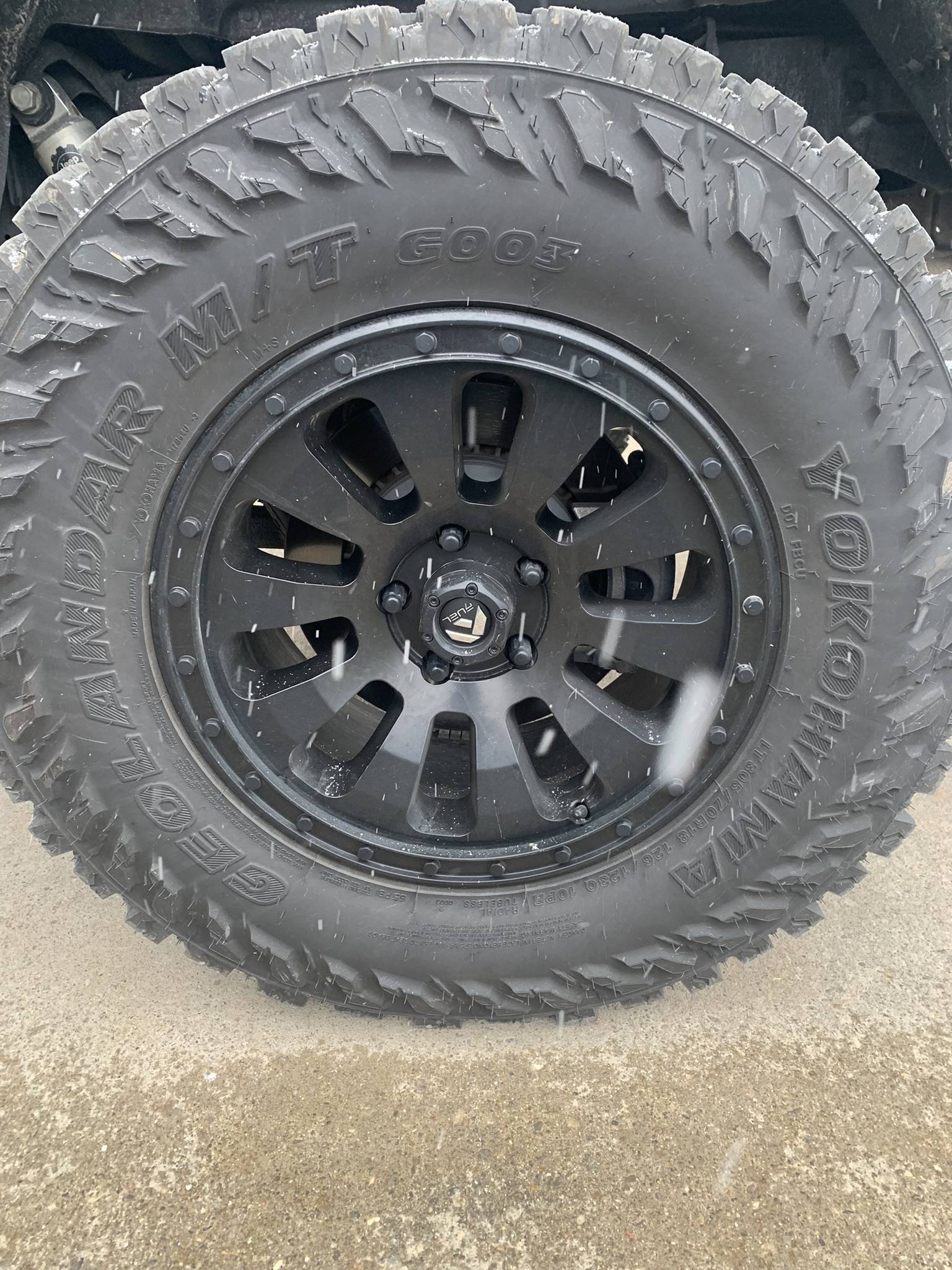 Jeep Gladiator $1400 SET OF 4 FUEL TACTIC 18x9 WHEELS W/ YOKOHAMA GEOLANDER MT 305x70r18 35” TIRES EB80235F-2F31-4CF7-B51C-2F88D601DBBE