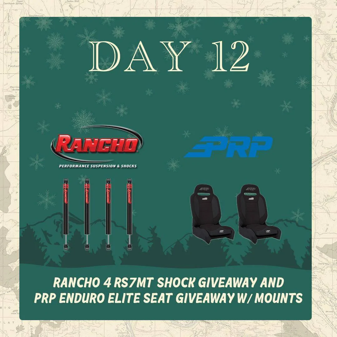 Jeep Gladiator Northridge4x4 12 Days of Christmas - Sales and Giveaways! day-12-rancho-pr