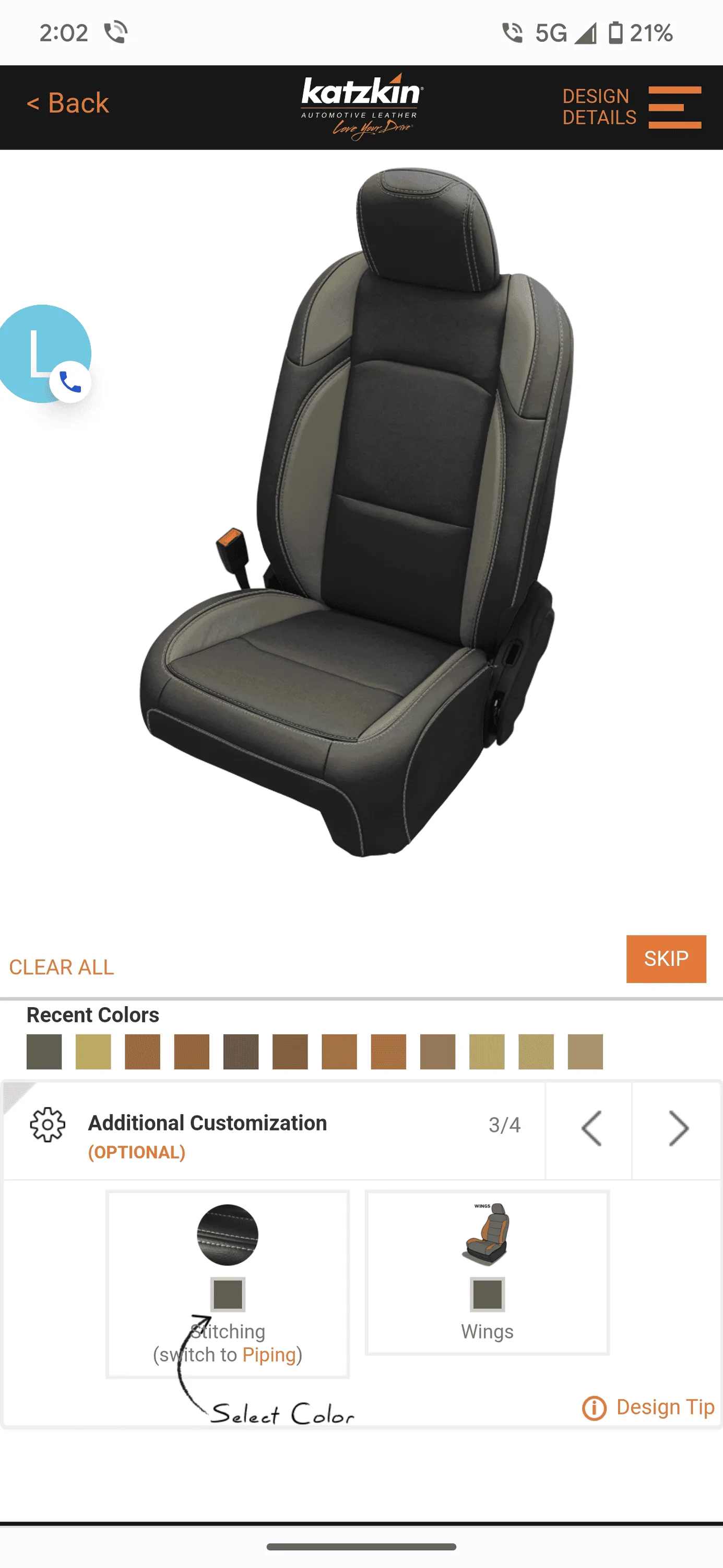 Jeep Gladiator Katzkin custom leather IMG_20221223_133031