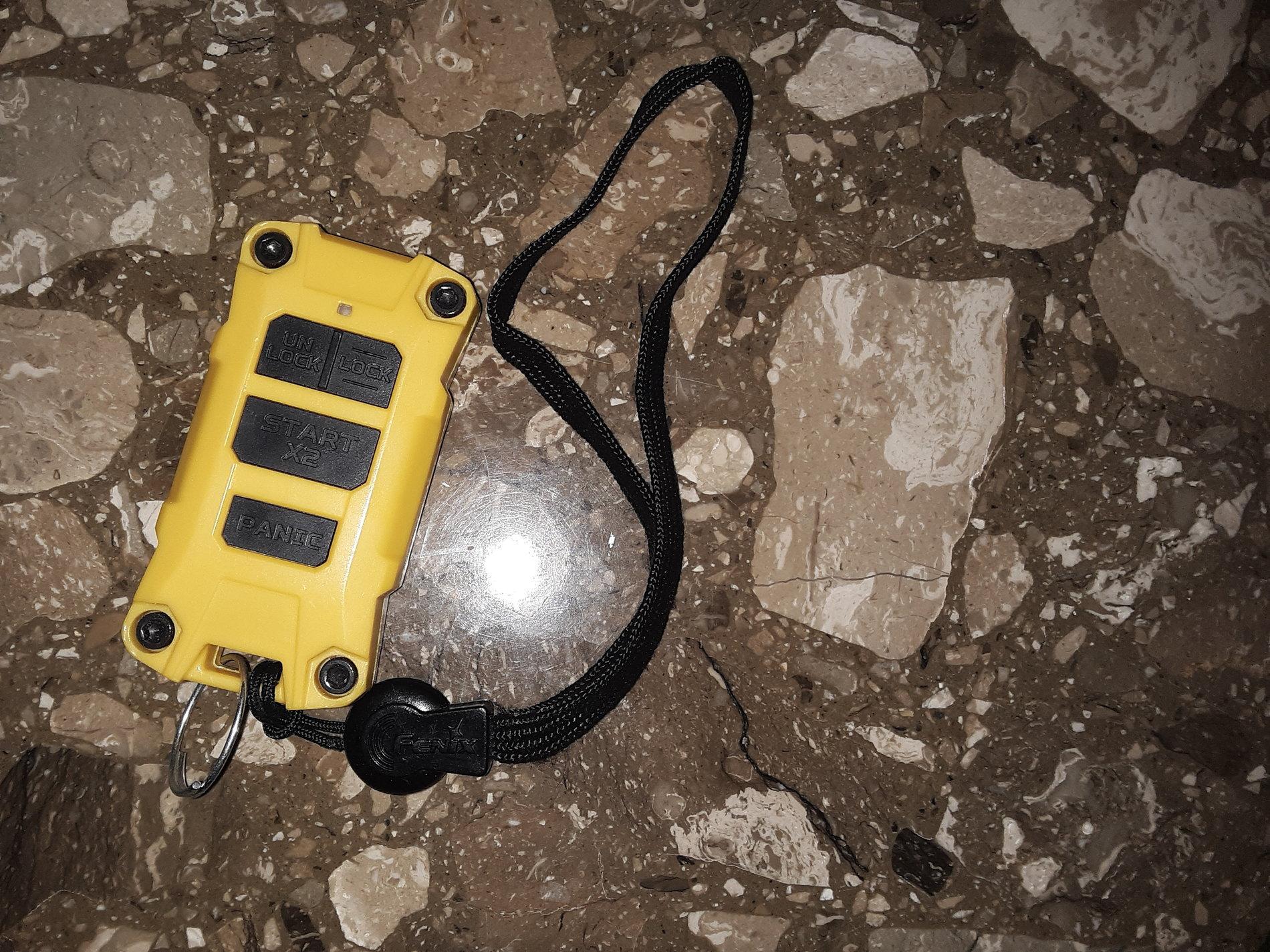 Jeep Gladiator Tired of the switch blade key fob opening. I found a cure 20190823_000021