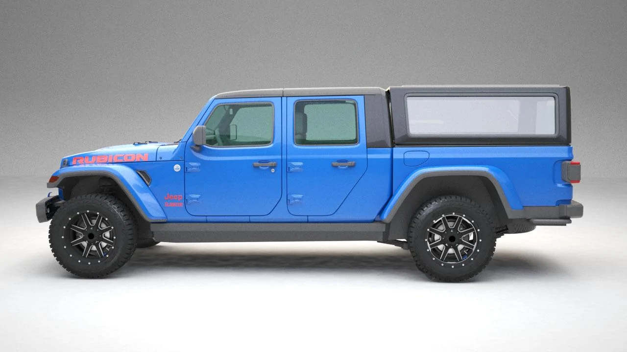 Jeep Gladiator Gladiator Fiberglass Shell Hydro_blue_opt2 4