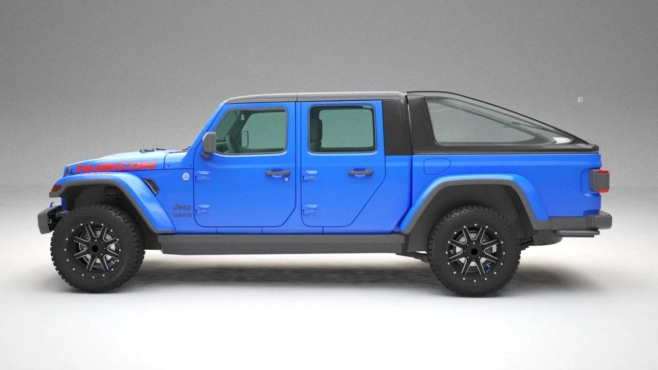 Jeep Gladiator Gladiator Fiberglass Shell Hydro_blue3