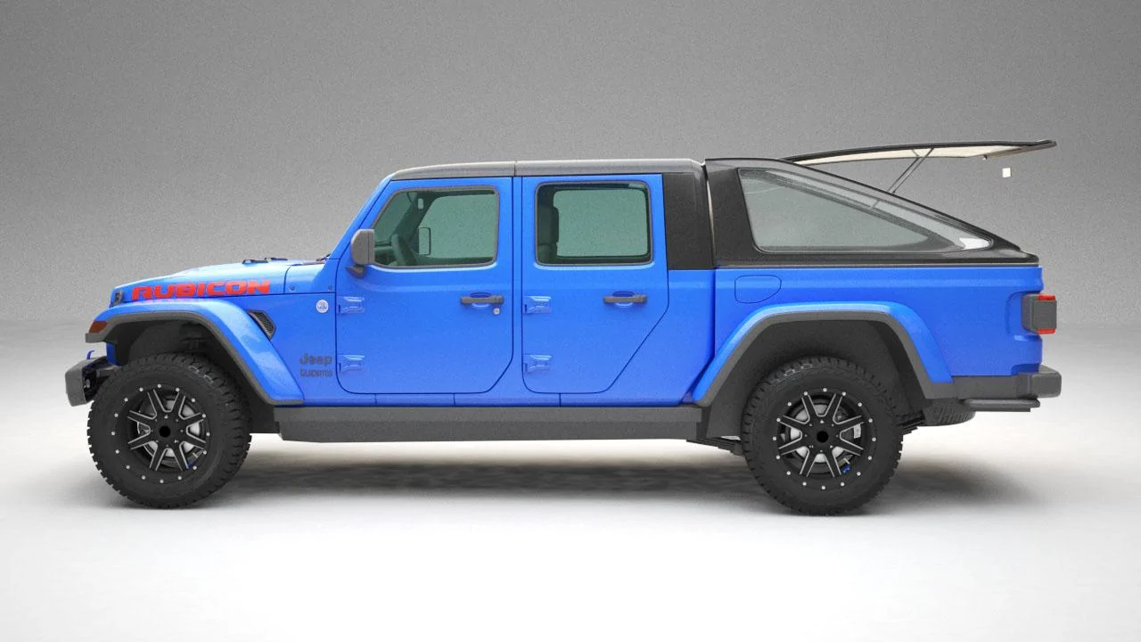 Jeep Gladiator Gladiator Fiberglass Shell Hydro_blue2
