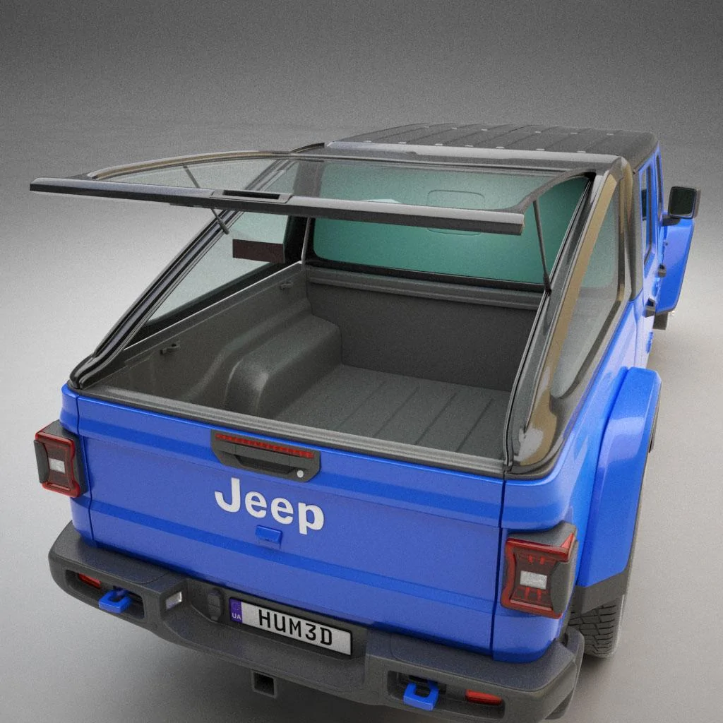 Jeep Gladiator Gladiator Fiberglass Shell Hydro_blue1